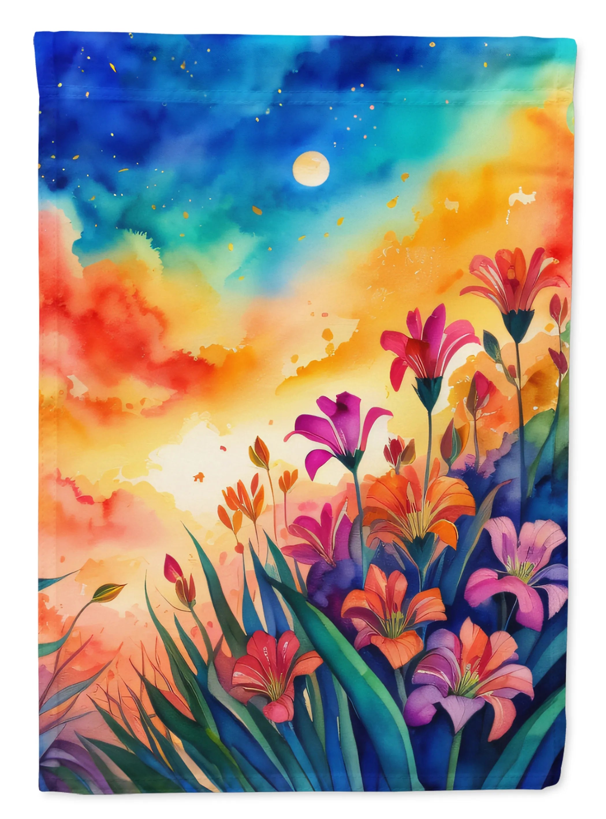 Flowers in Color Decorative Flag - Pack Of: 1 | Collection name: Flowers in color