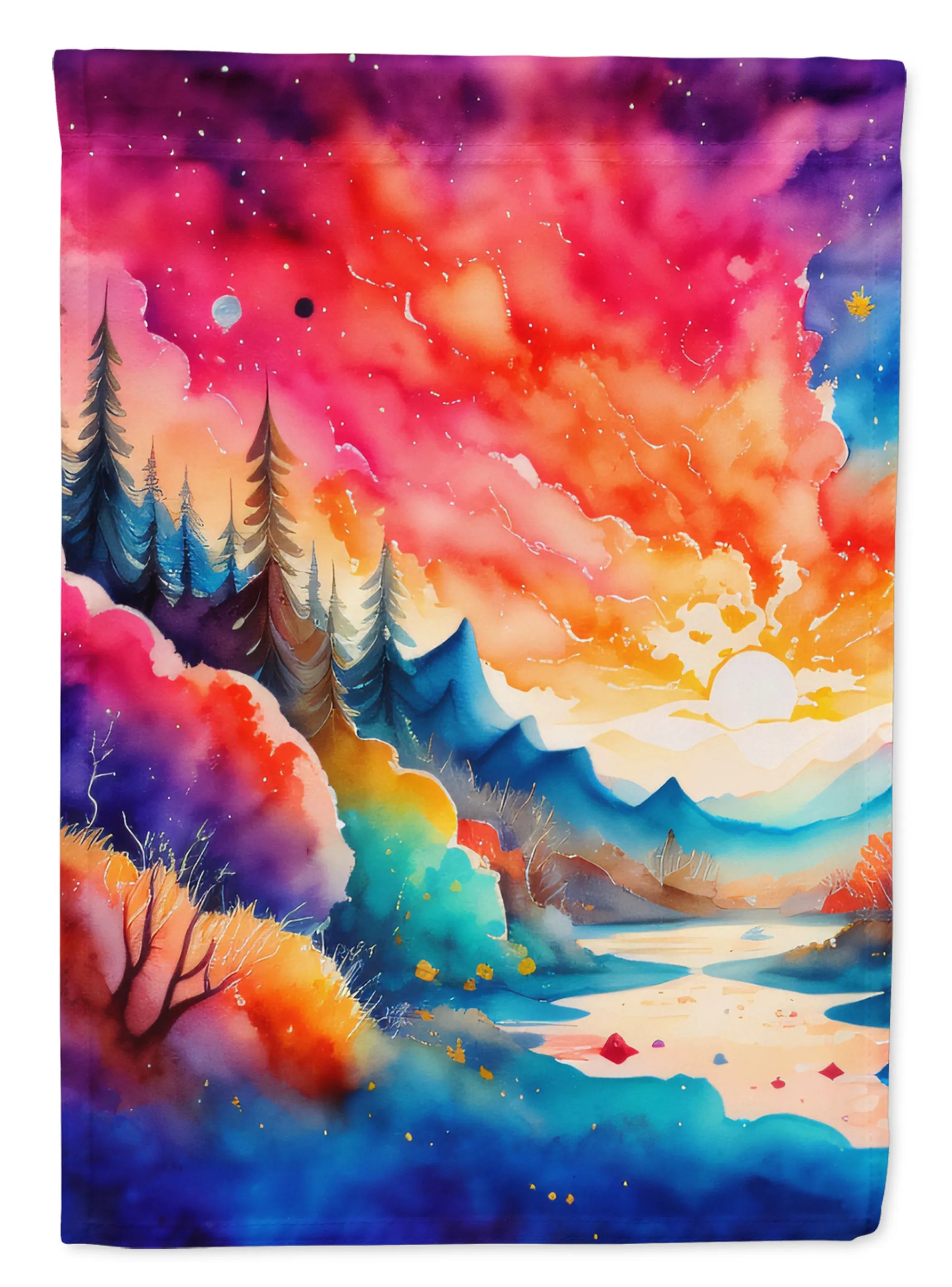 Flowers in Color Decorative Flag - Pack Of: 1 | Collection name: Flowers in color