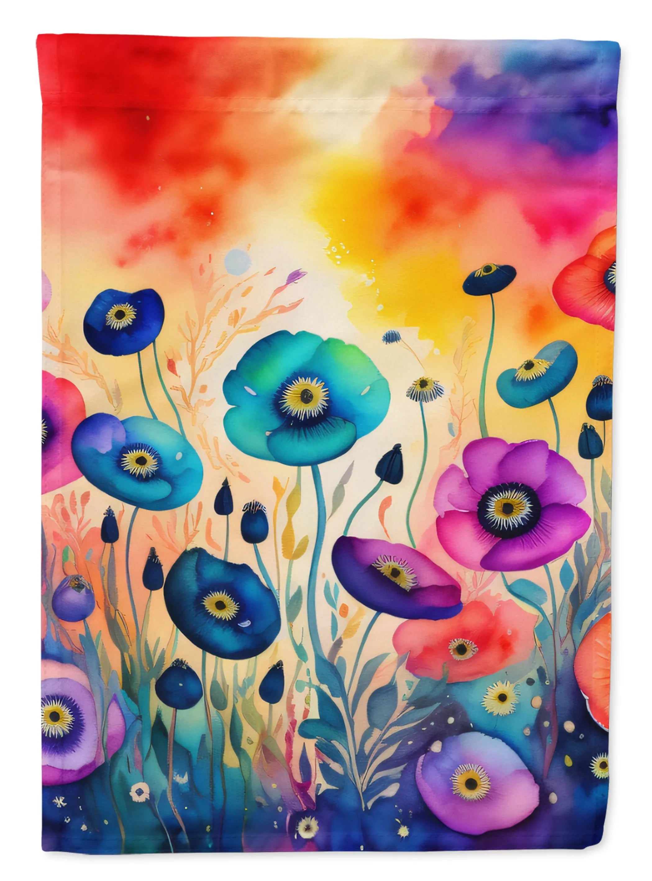 Flowers in Color Decorative Flag - Pack Of: 1 | Collection name: Flowers in color