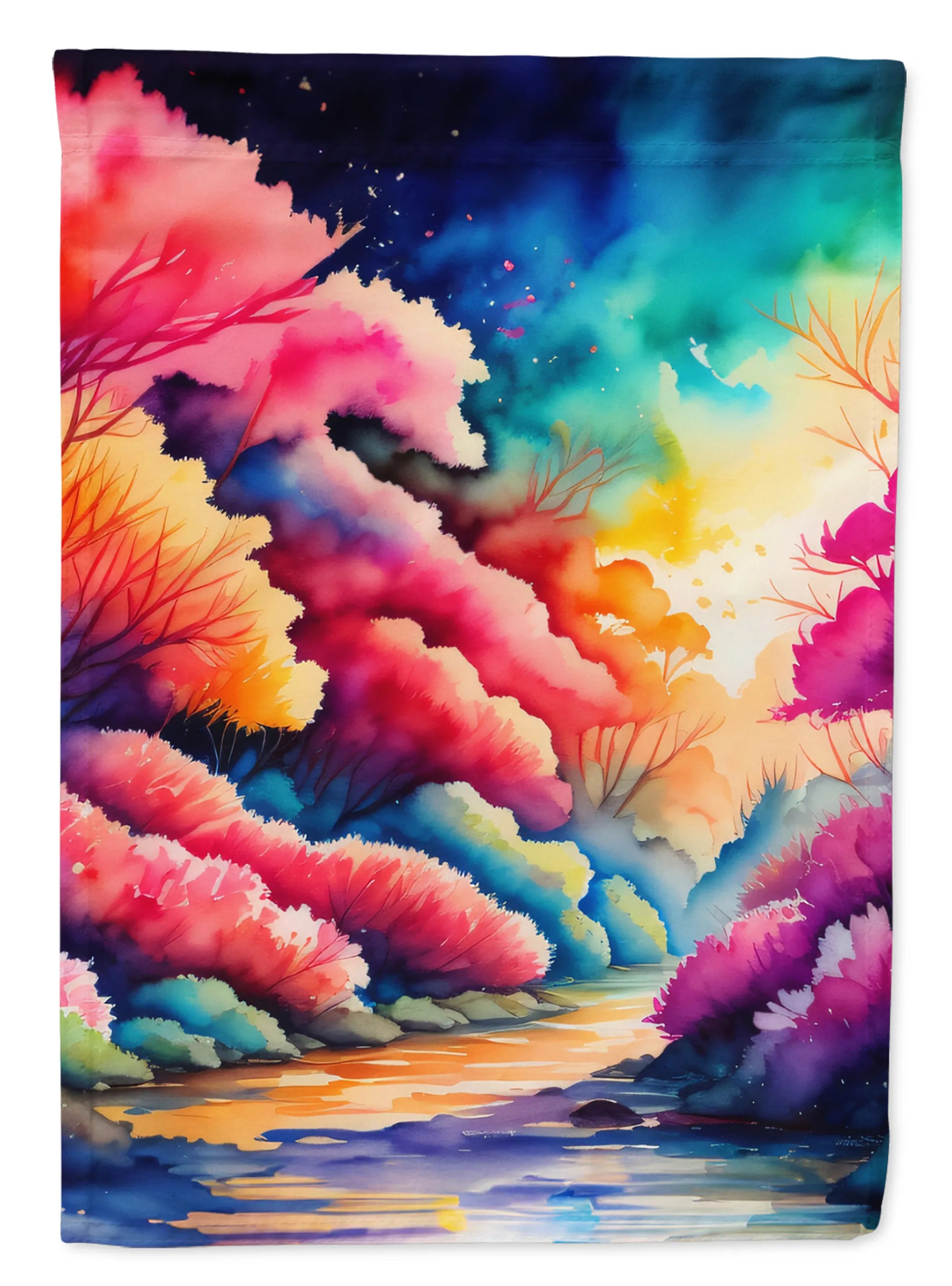Flowers in Color Decorative Flag - Pack Of: 1 | Collection name: Flowers in color