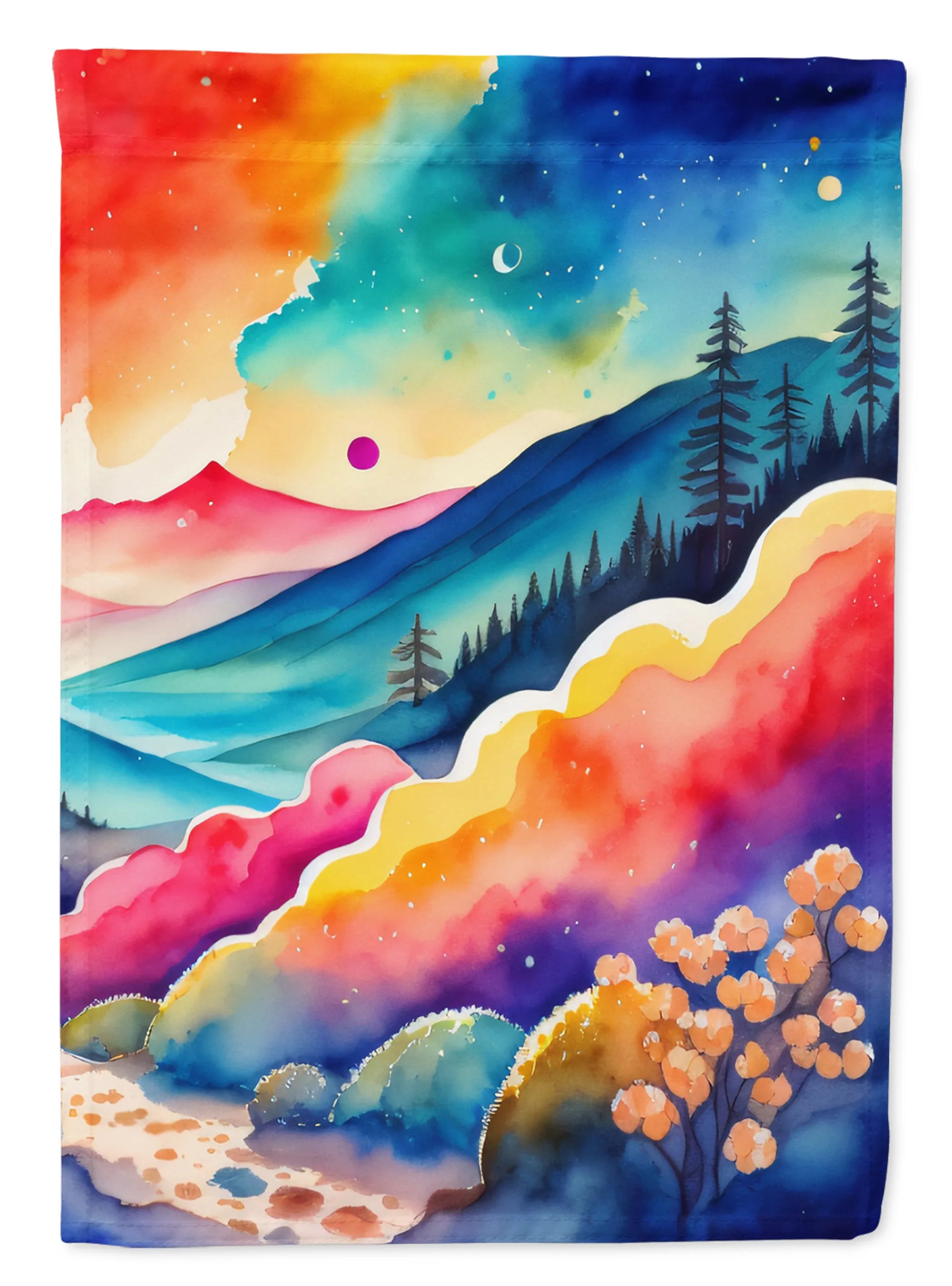 Flowers in Color Decorative Flag - Pack Of: 1 | Collection name: Flowers in color