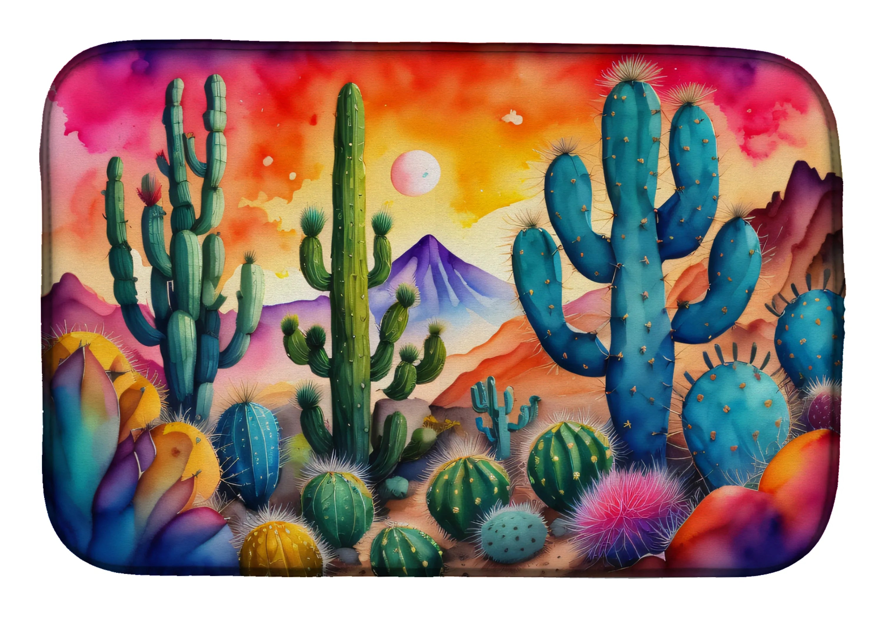Flowers in Color Dish Drying Mat - Size: 14  X 21" | Pack Of: 1 | Collection name: Flowers in color