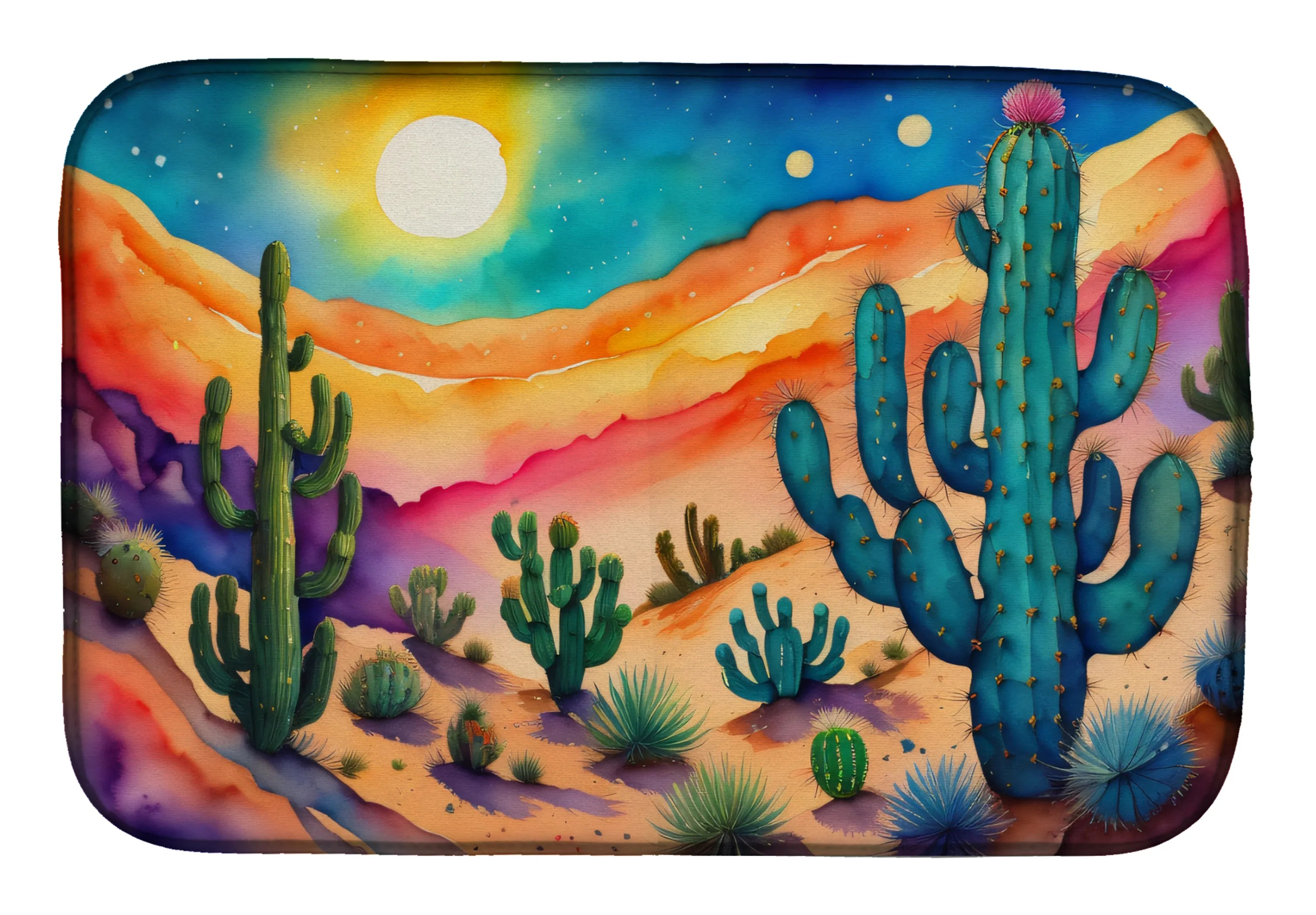Flowers in Color Dish Drying Mat - Size: 14  X 21" | Pack Of: 1 | Collection name: Flowers in color