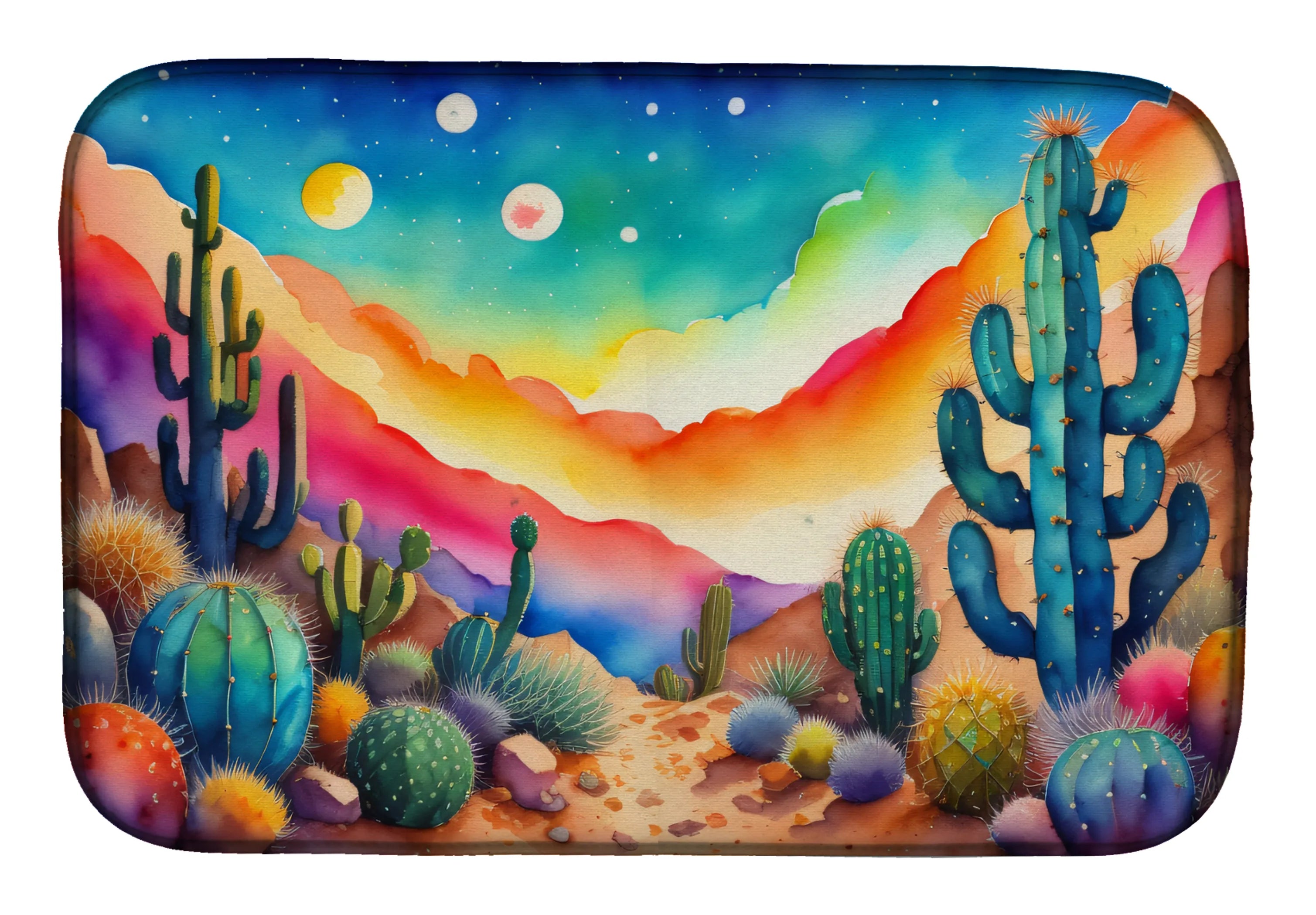 Flowers in Color Dish Drying Mat - Size: 14  X 21" | Pack Of: 1 | Collection name: Flowers in color