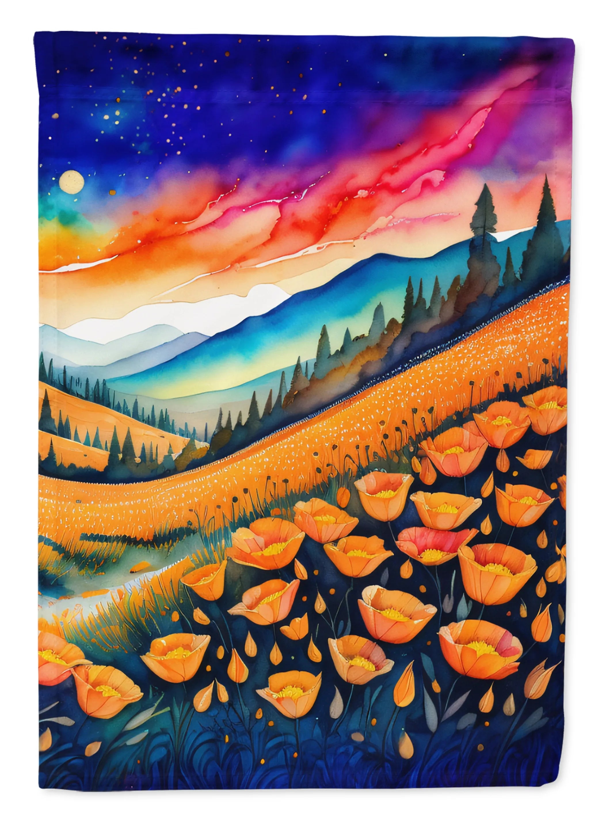 Flowers in Color Decorative Flag - Pack Of: 1 | Collection name: Flowers in color