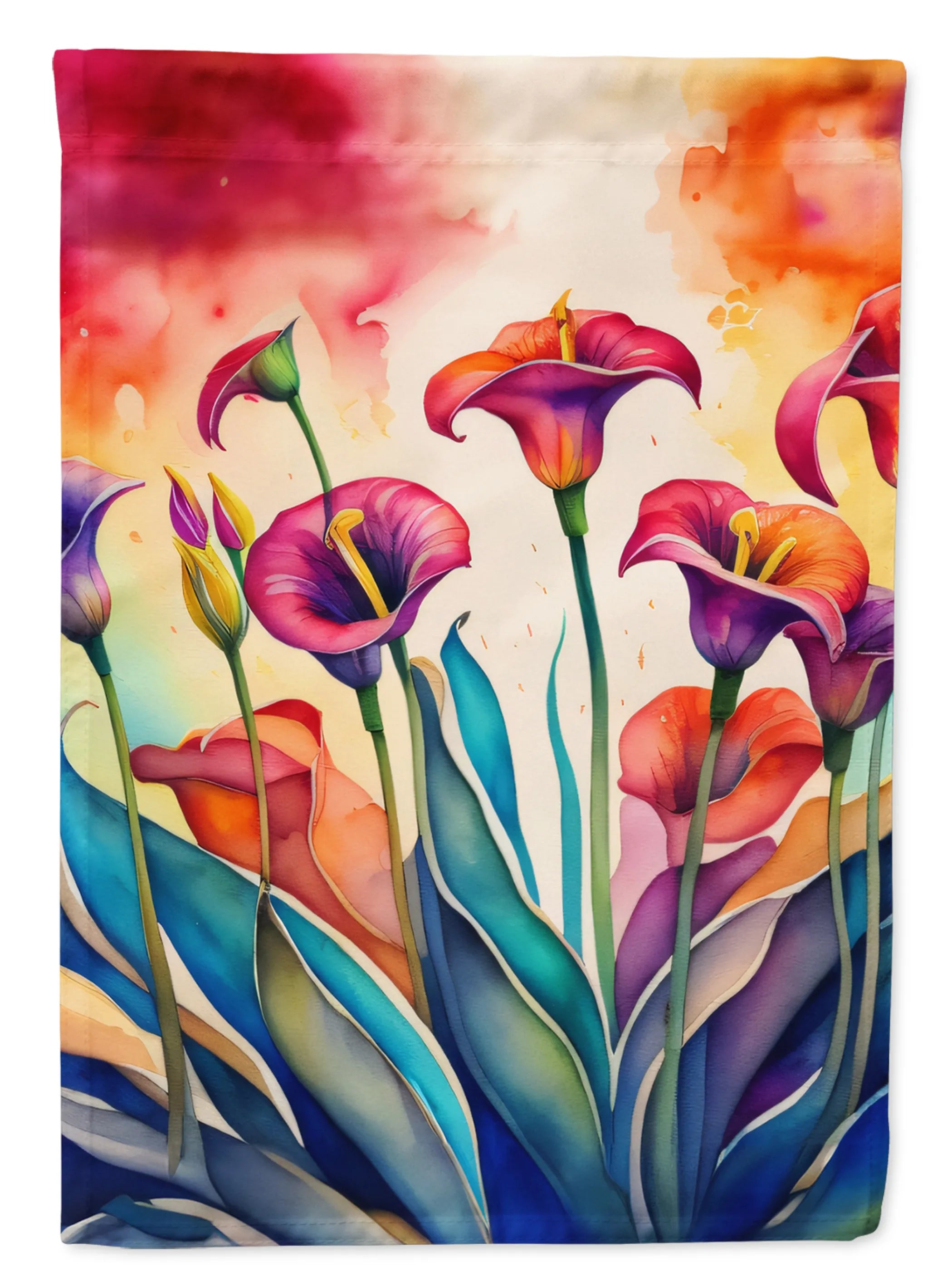 Flowers in Color Decorative Flag - Pack Of: 1 | Collection name: Flowers in color