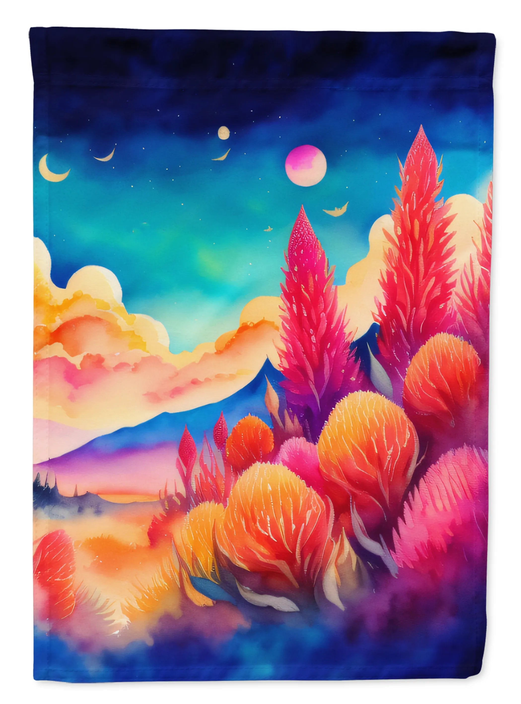 Flowers in Color Decorative Flag - Pack Of: 1 | Collection name: Flowers in color
