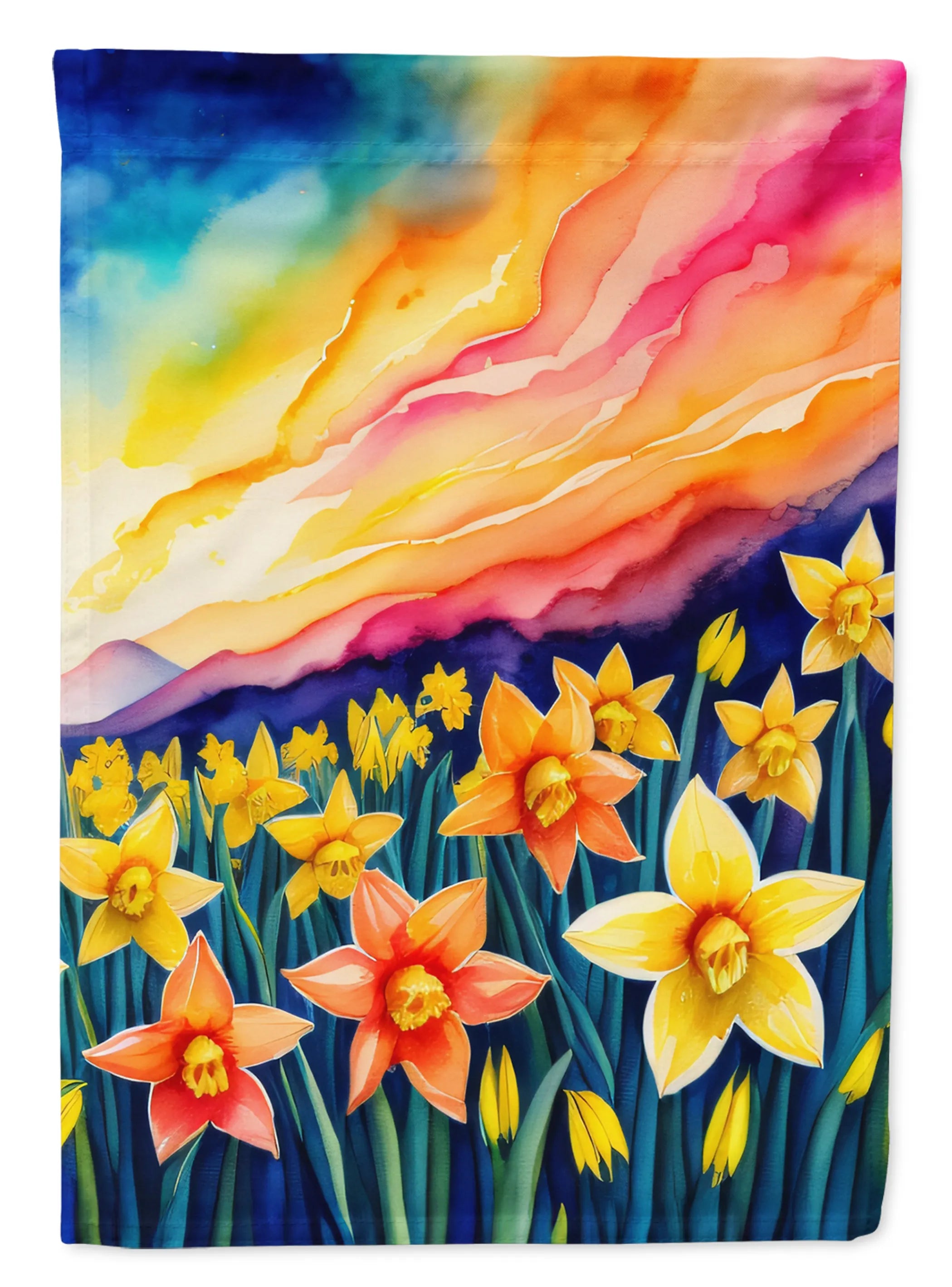 Flowers in Color Decorative Flag - Pack Of: 1 | Collection name: Flowers in color