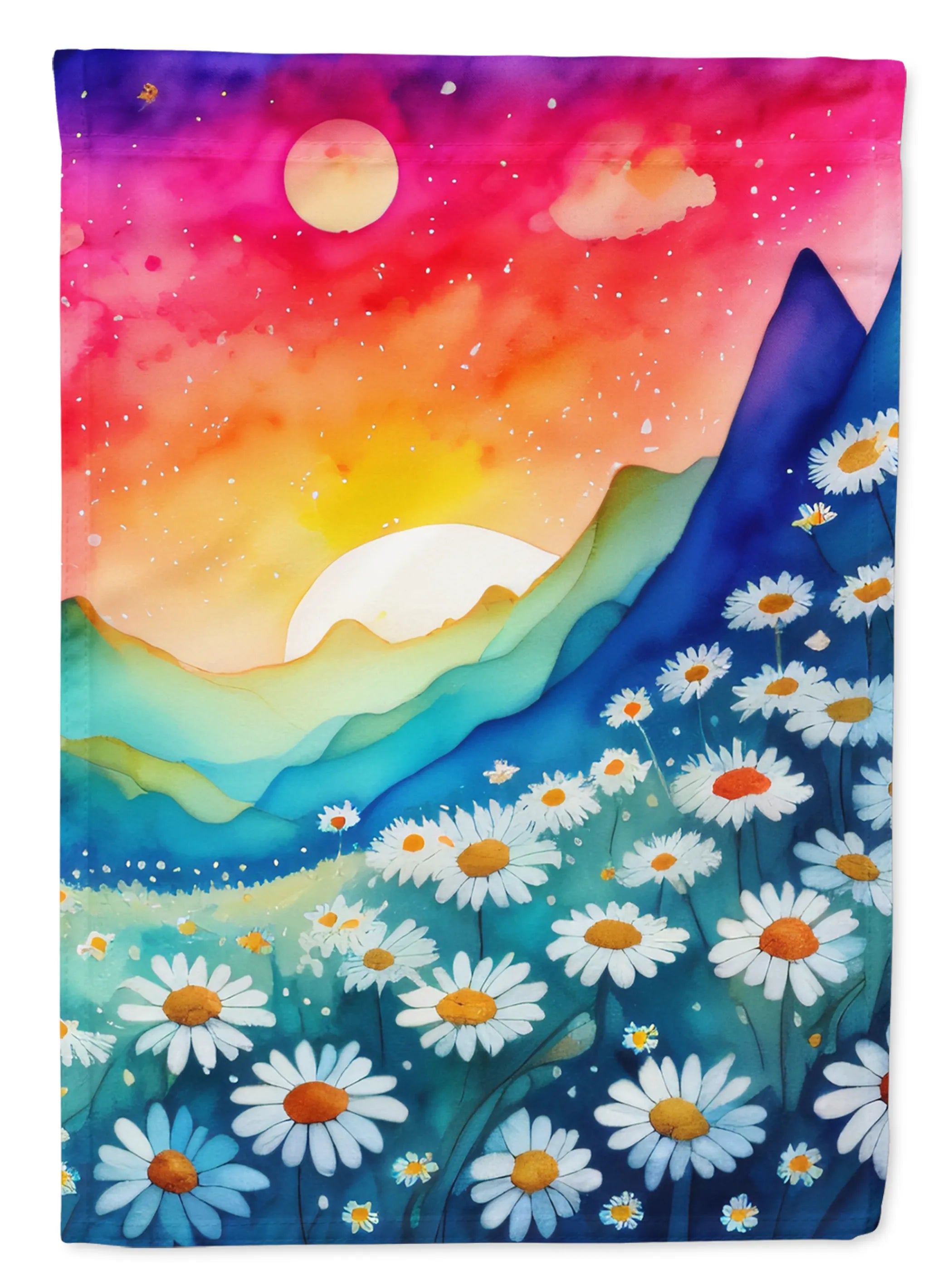 Flowers in Color Decorative Flag - Pack Of: 1 | Collection name: Flowers in color