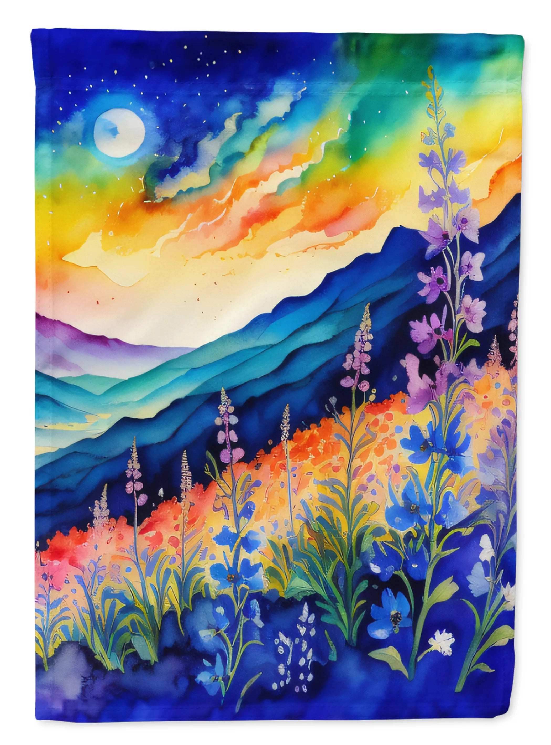 Flowers in Color Decorative Flag - Pack Of: 1 | Collection name: Flowers in color