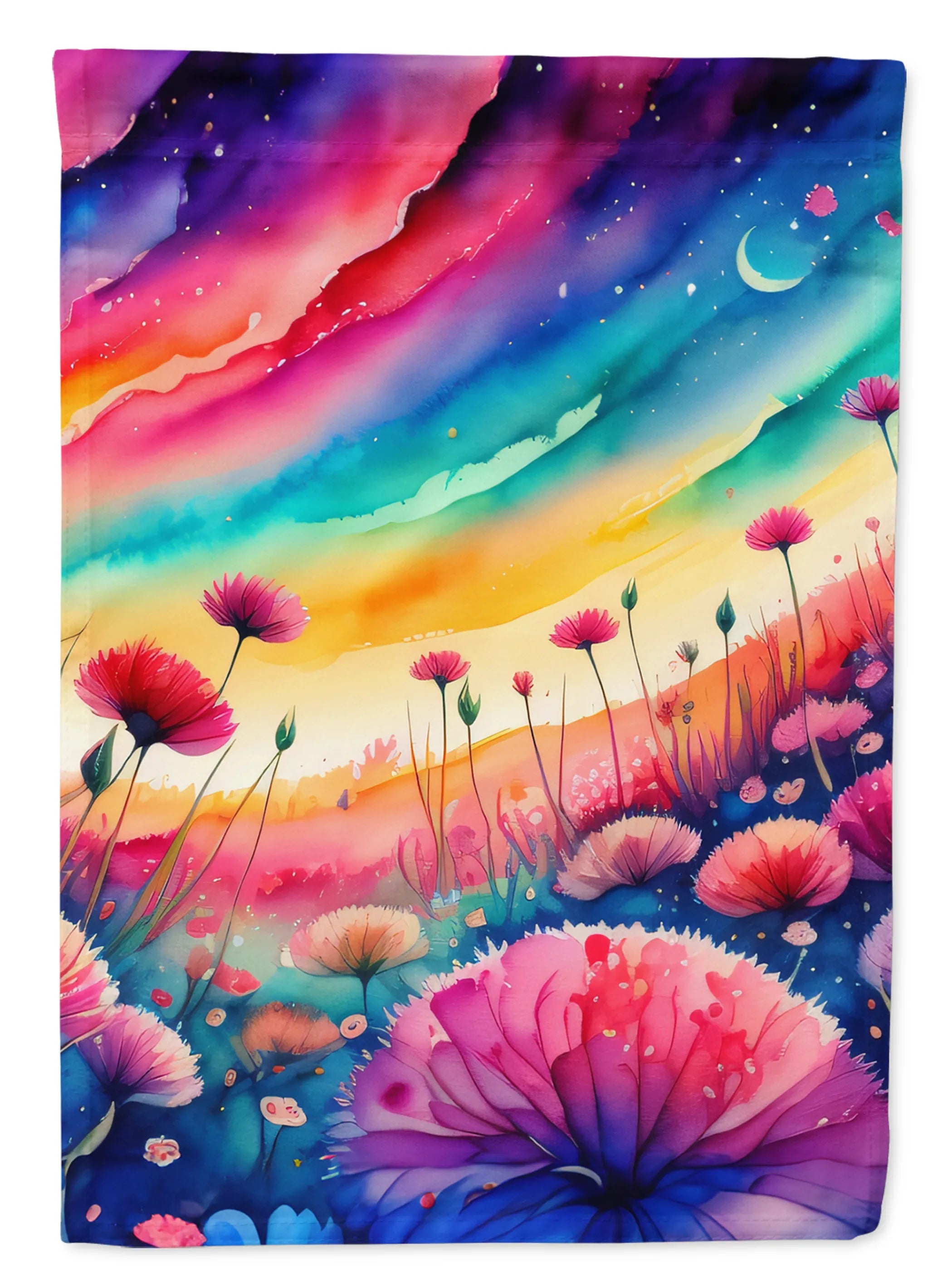Flowers in Color Decorative Flag - Pack Of: 1 | Collection name: Flowers in color