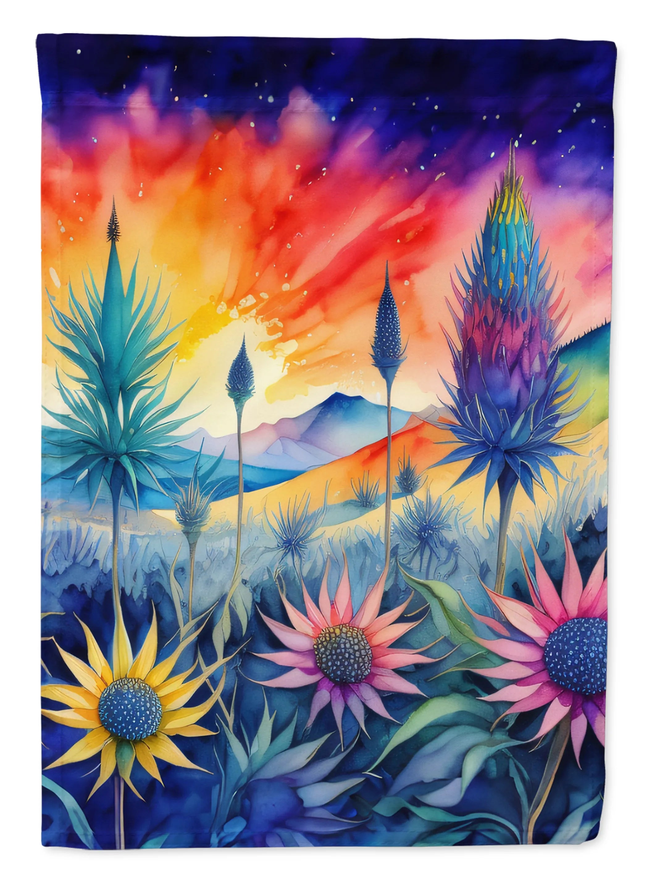 Flowers in Color Decorative Flag - Pack Of: 1 | Collection name: Flowers in color