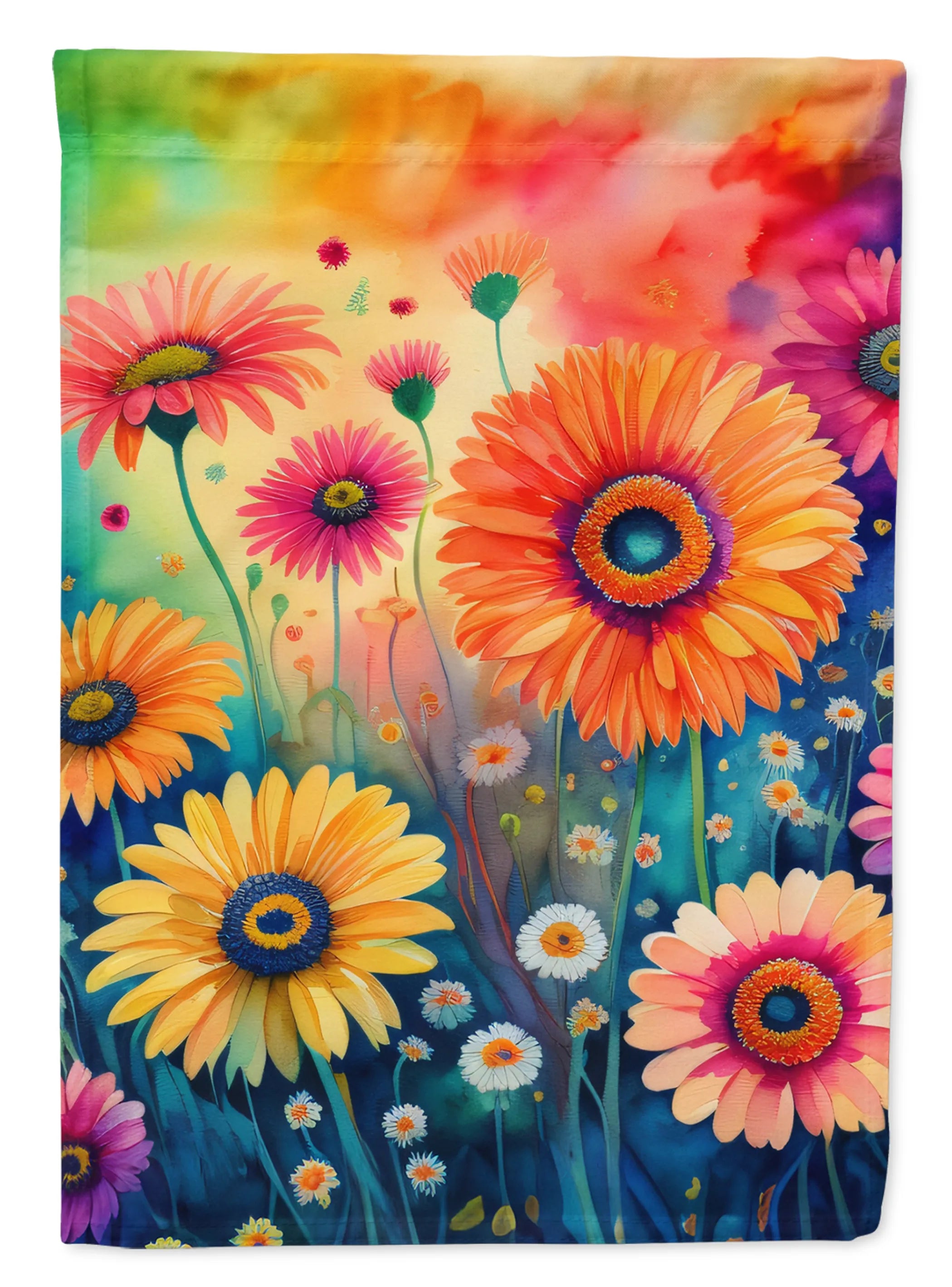 Flowers in Color Decorative Flag - Pack Of: 1 | Collection name: Flowers in color