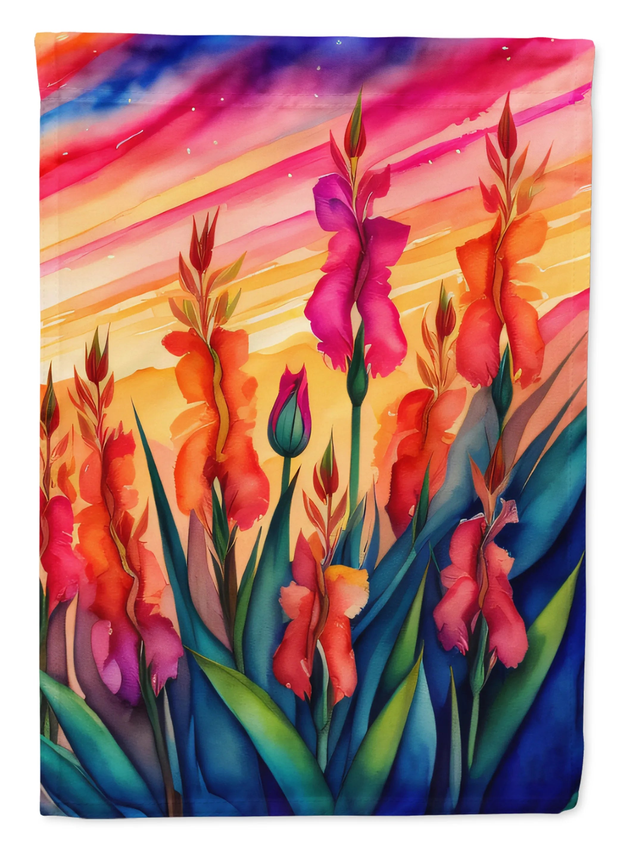 Flowers in Color Decorative Flag - Pack Of: 1 | Collection name: Flowers in color