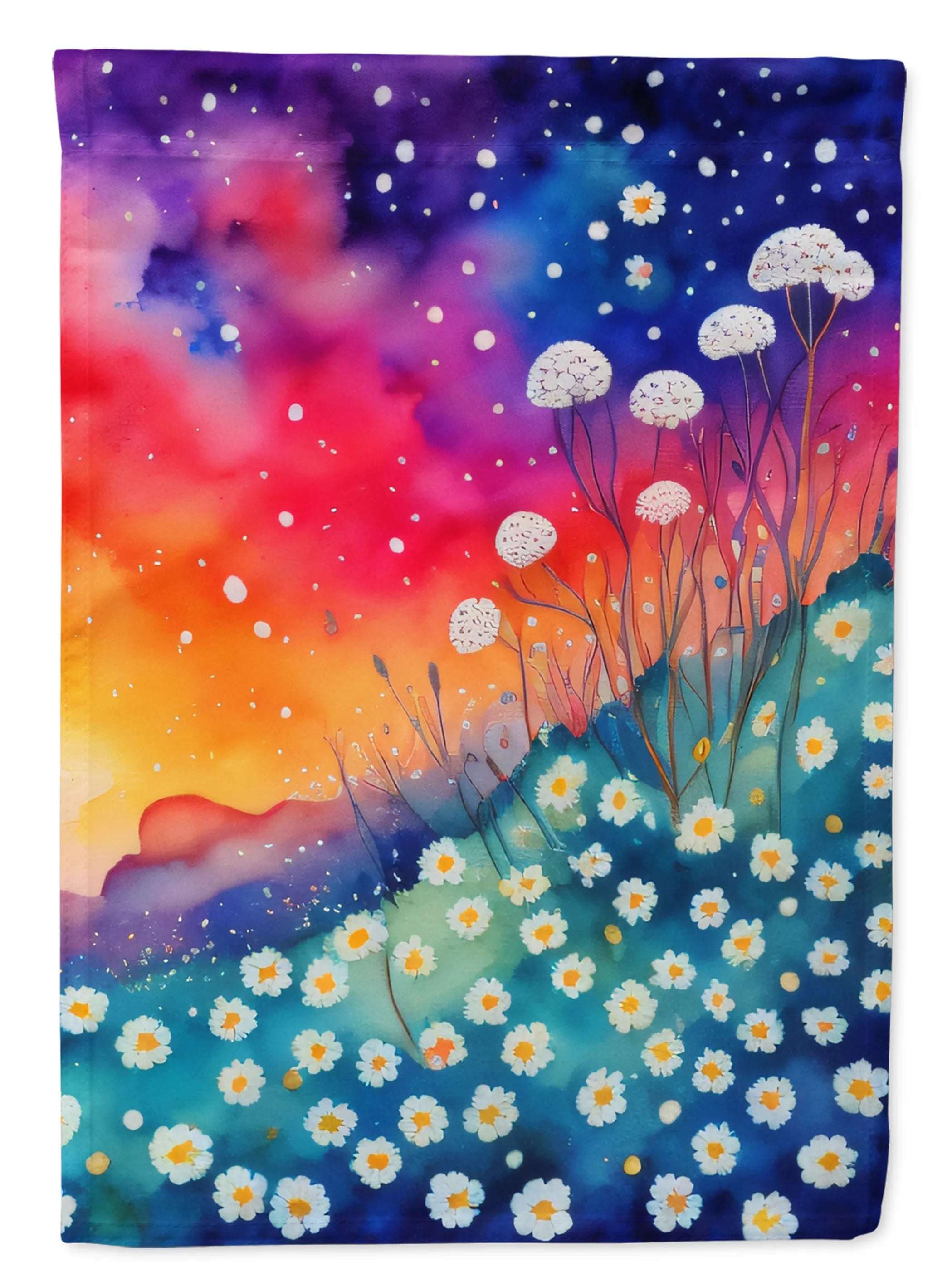 Flowers in Color Decorative Flag - Pack Of: 1 | Collection name: Flowers in color
