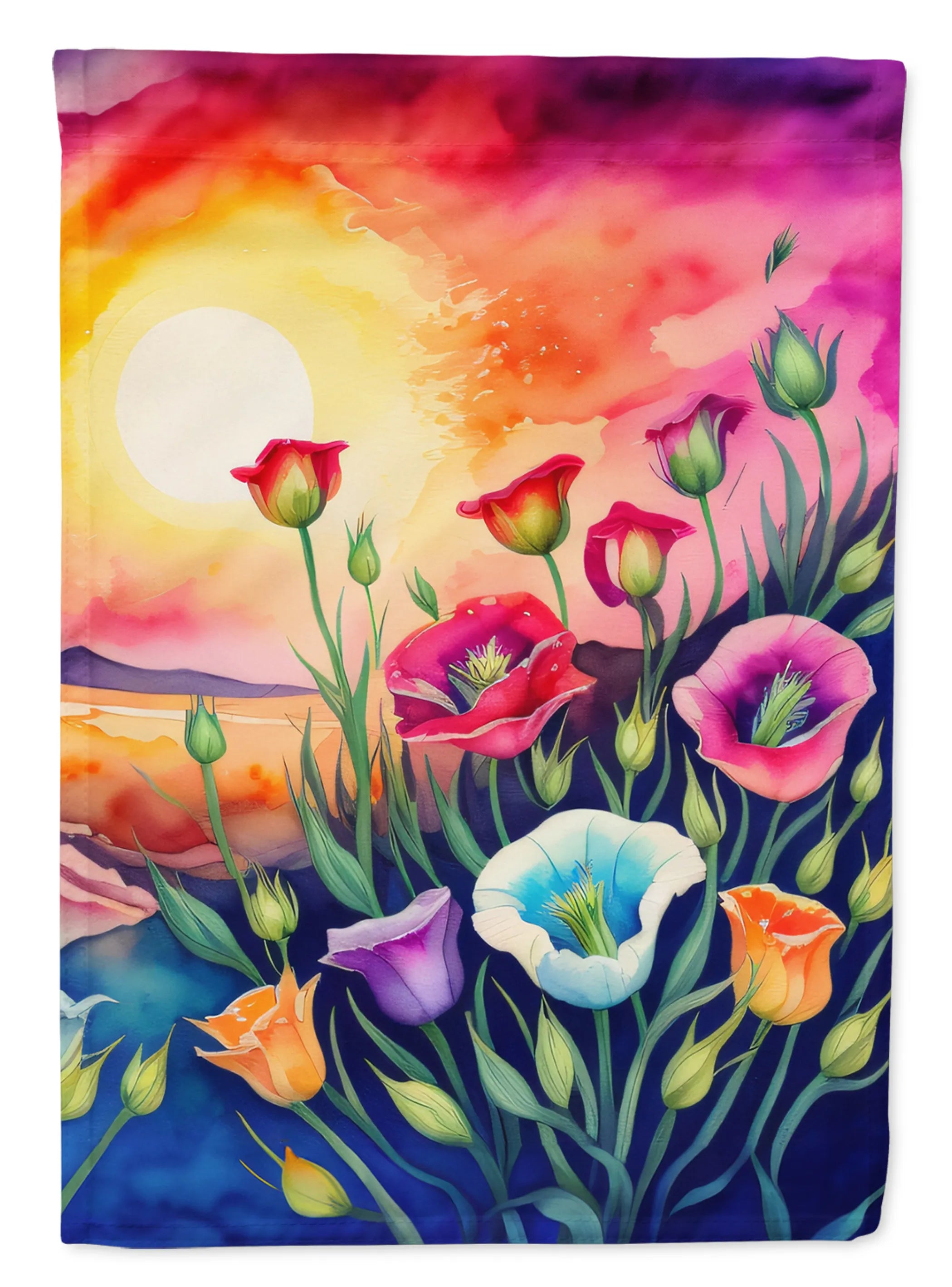 Flowers in Color Decorative Flag - Pack Of: 1 | Collection name: Flowers in color