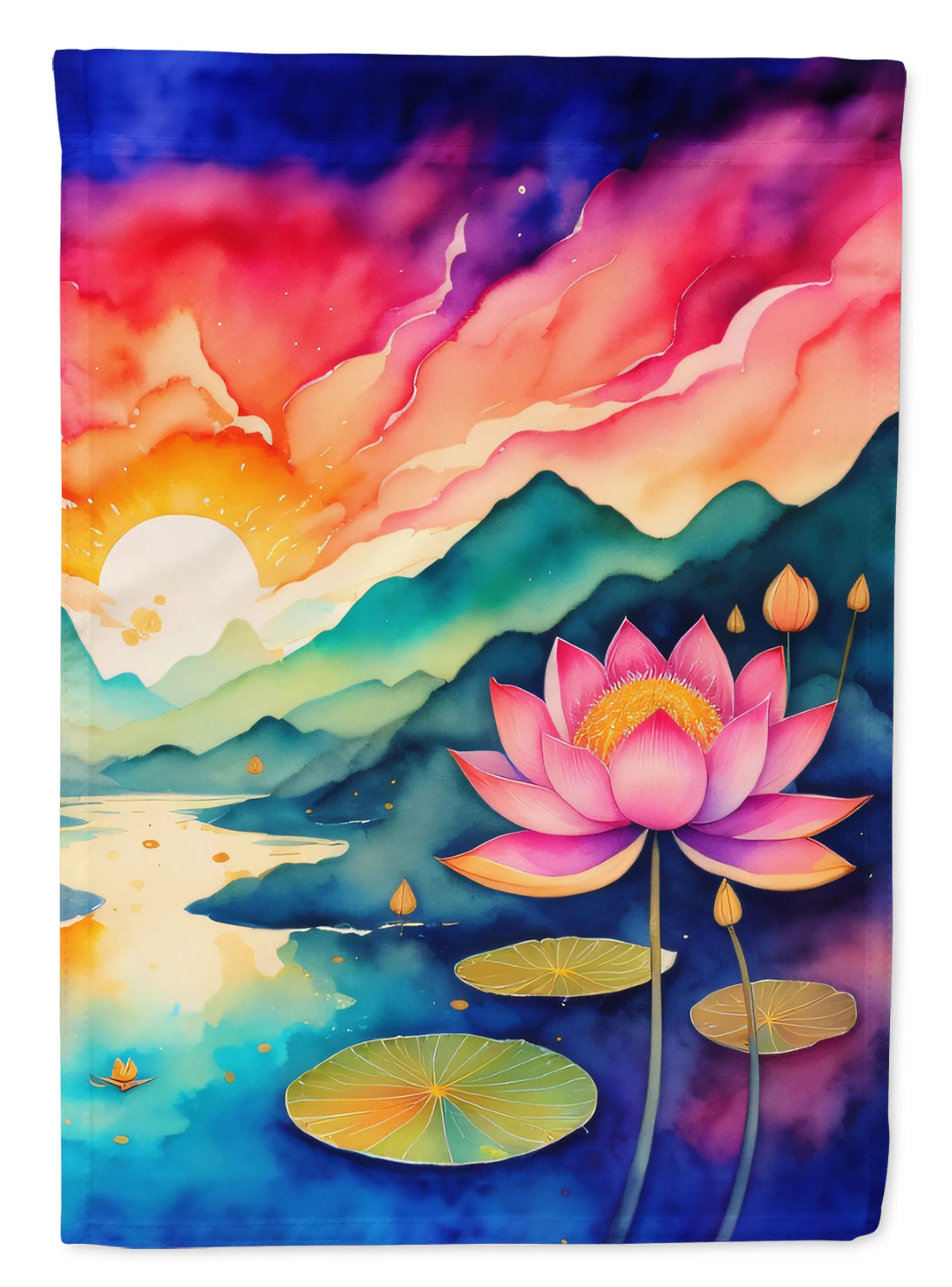 Flowers in Color Decorative Flag - Pack Of: 1 | Collection name: Flowers in color