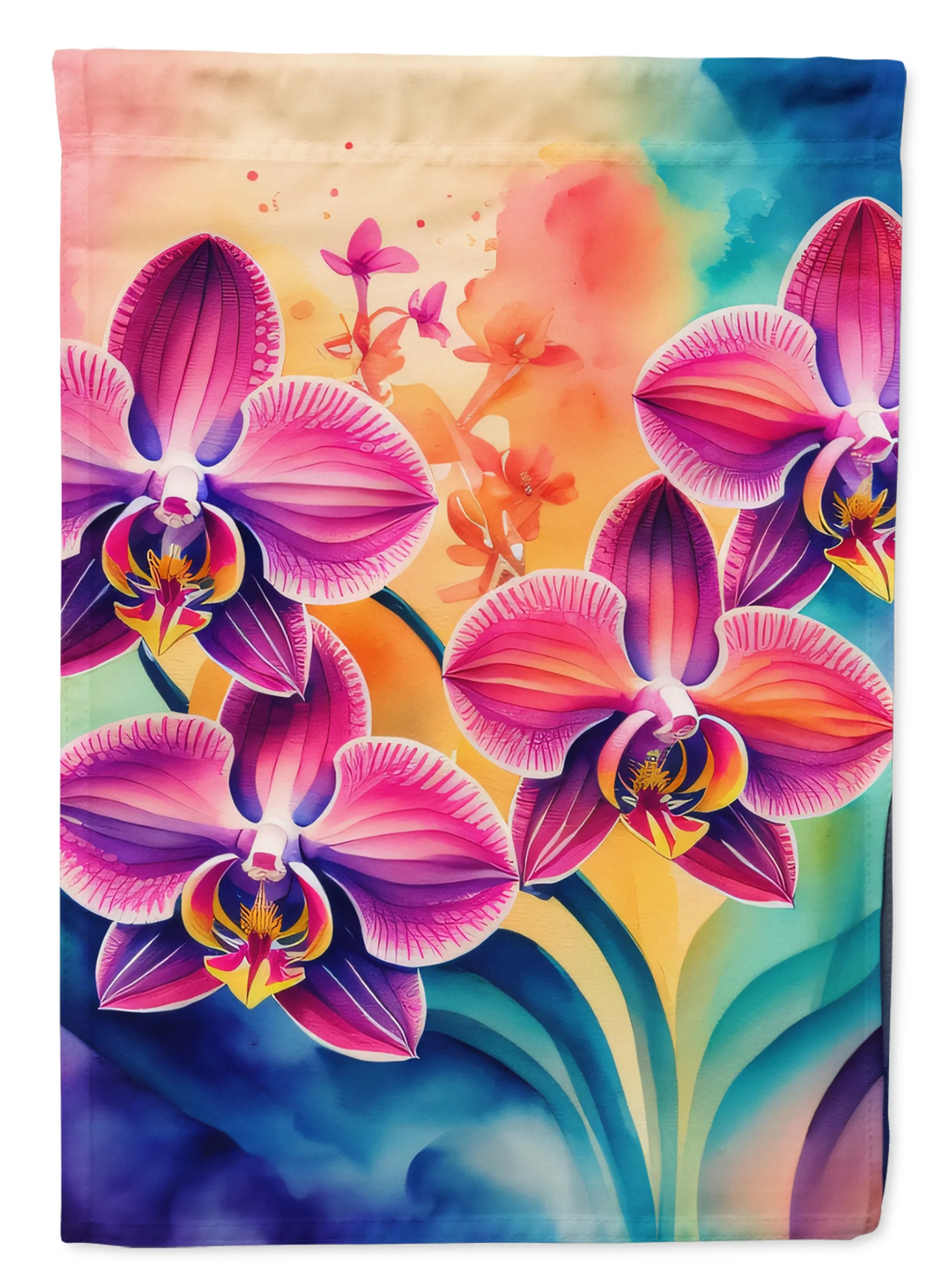 Flowers in Color Decorative Flag - Pack Of: 1 | Collection name: Flowers in color