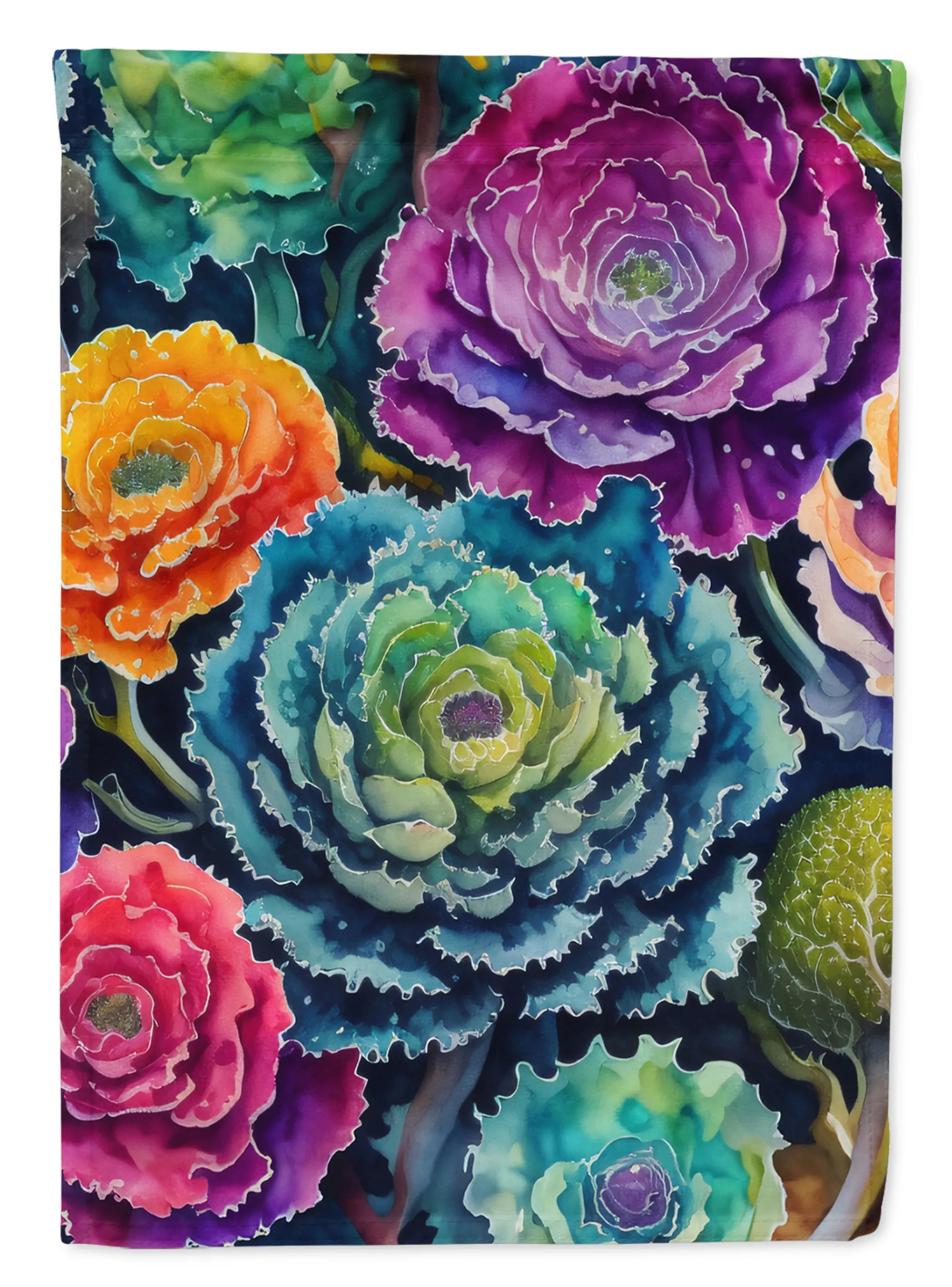 Flowers in Color Decorative Flag - Pack Of: 1 | Collection name: Flowers in color