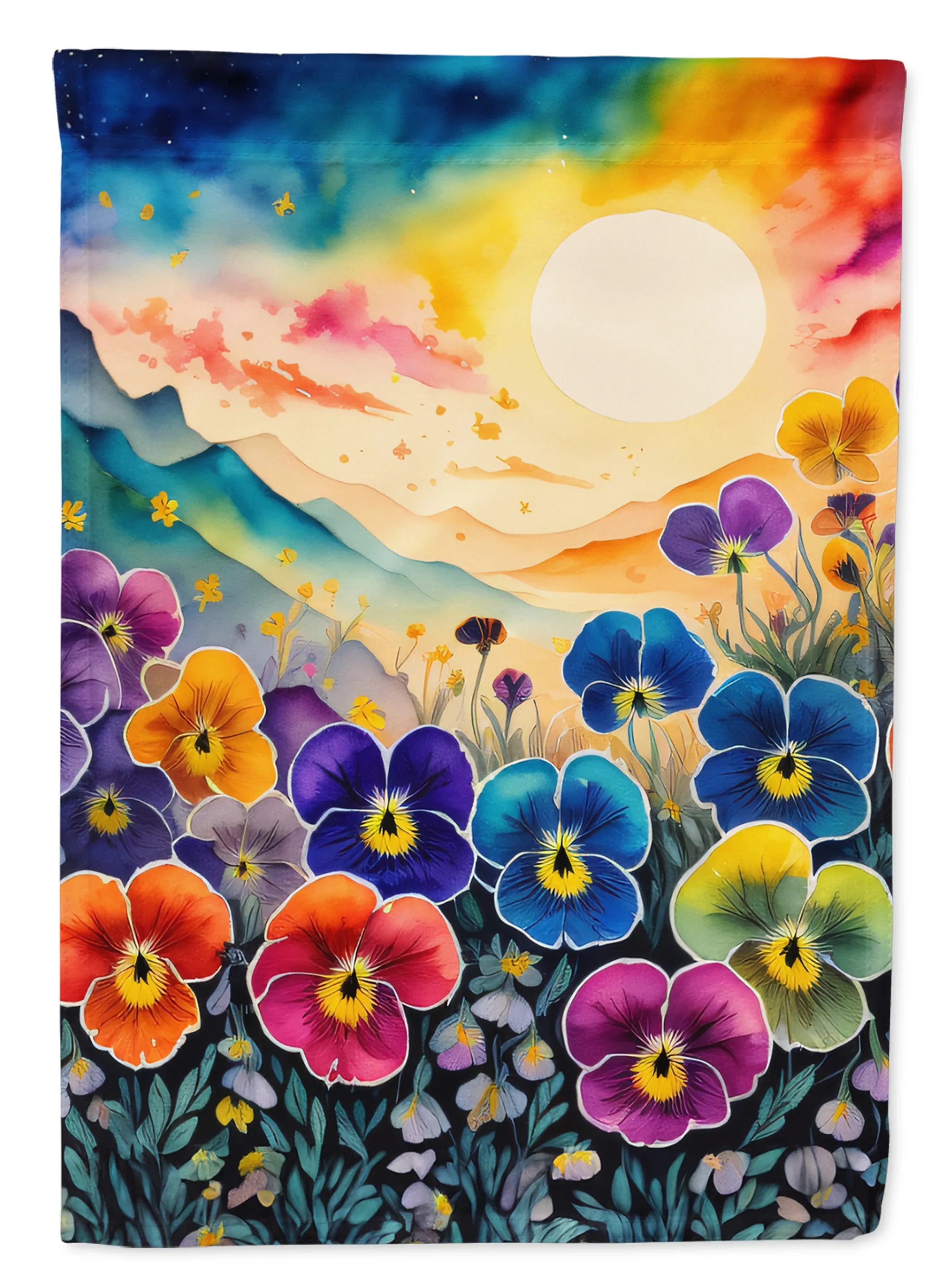 Flowers in Color Decorative Flag - Pack Of: 1 | Collection name: Flowers in color