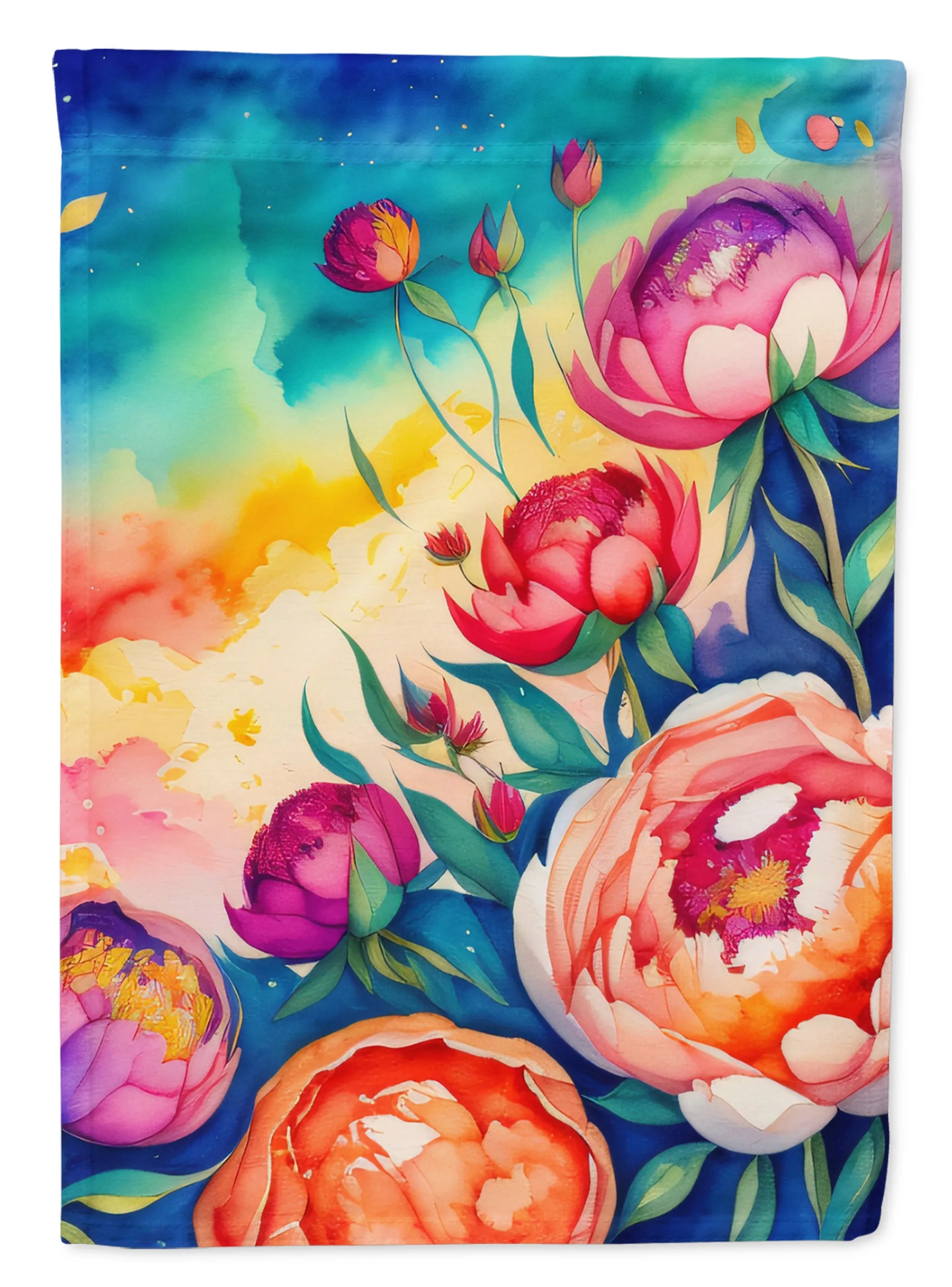 Flowers in Color Decorative Flag - Pack Of: 1 | Collection name: Flowers in color