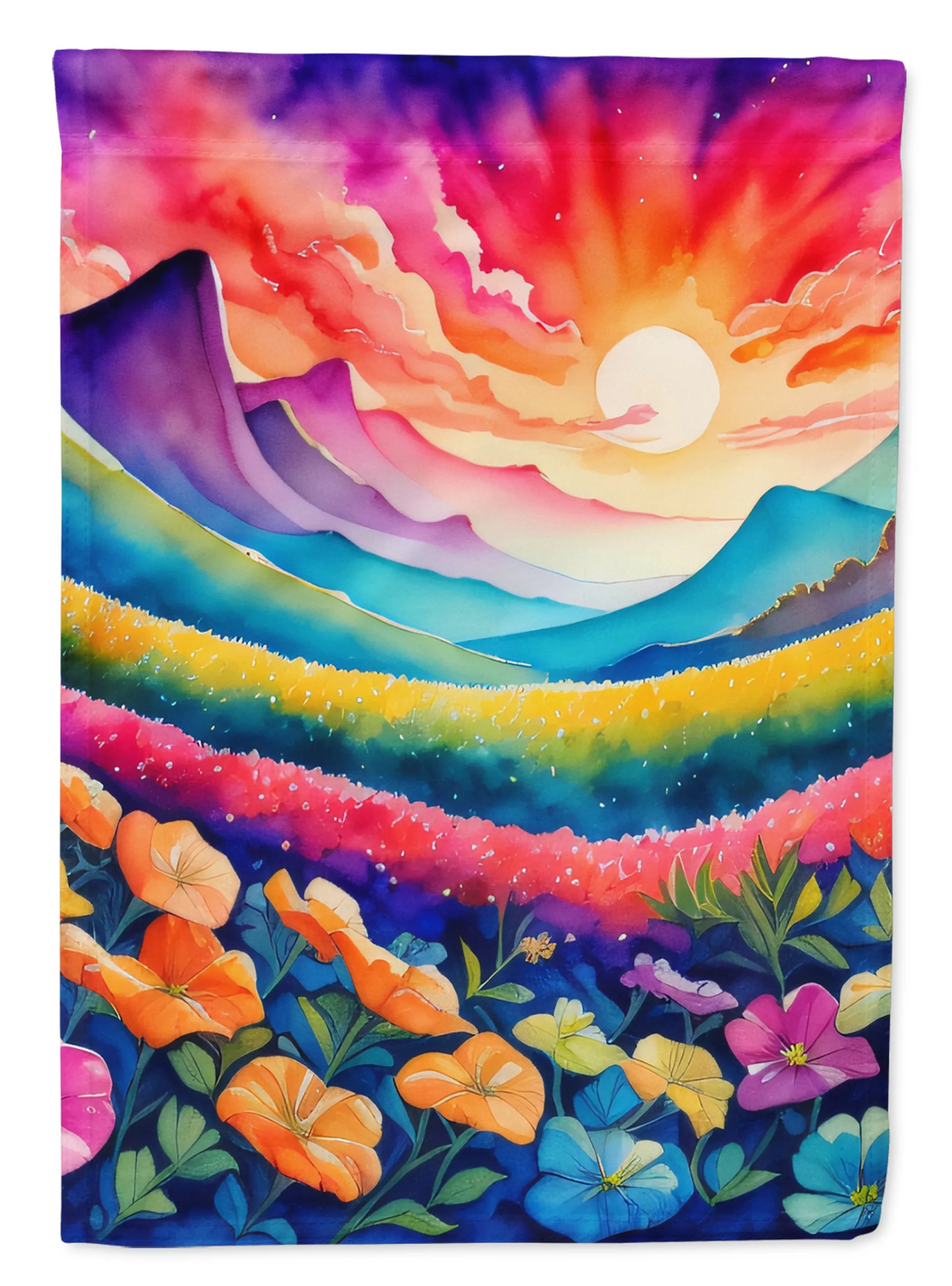 Flowers in Color Decorative Flag - Pack Of: 1 | Collection name: Flowers in color