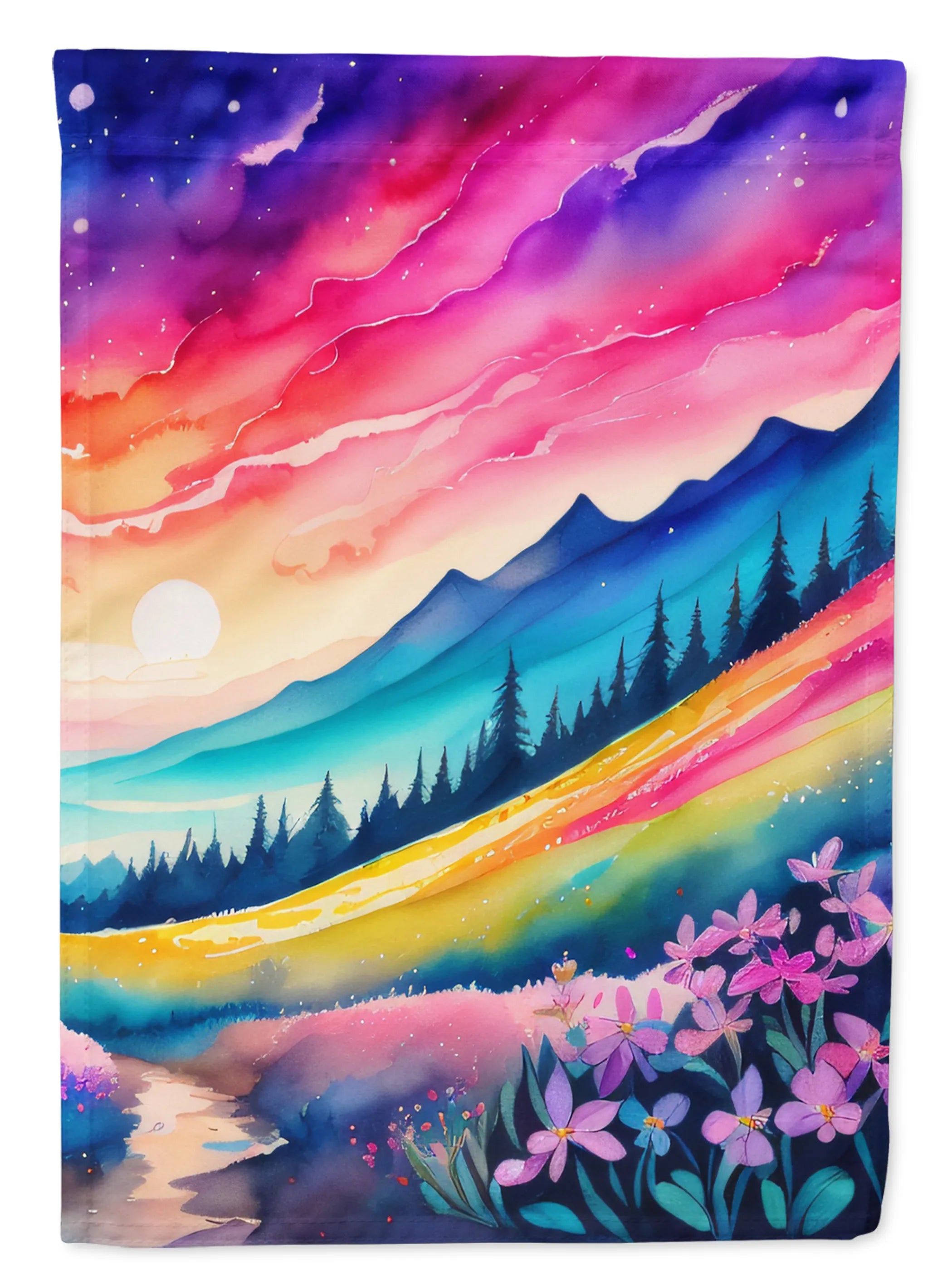 Flowers in Color Decorative Flag - Pack Of: 1 | Collection name: Flowers in color