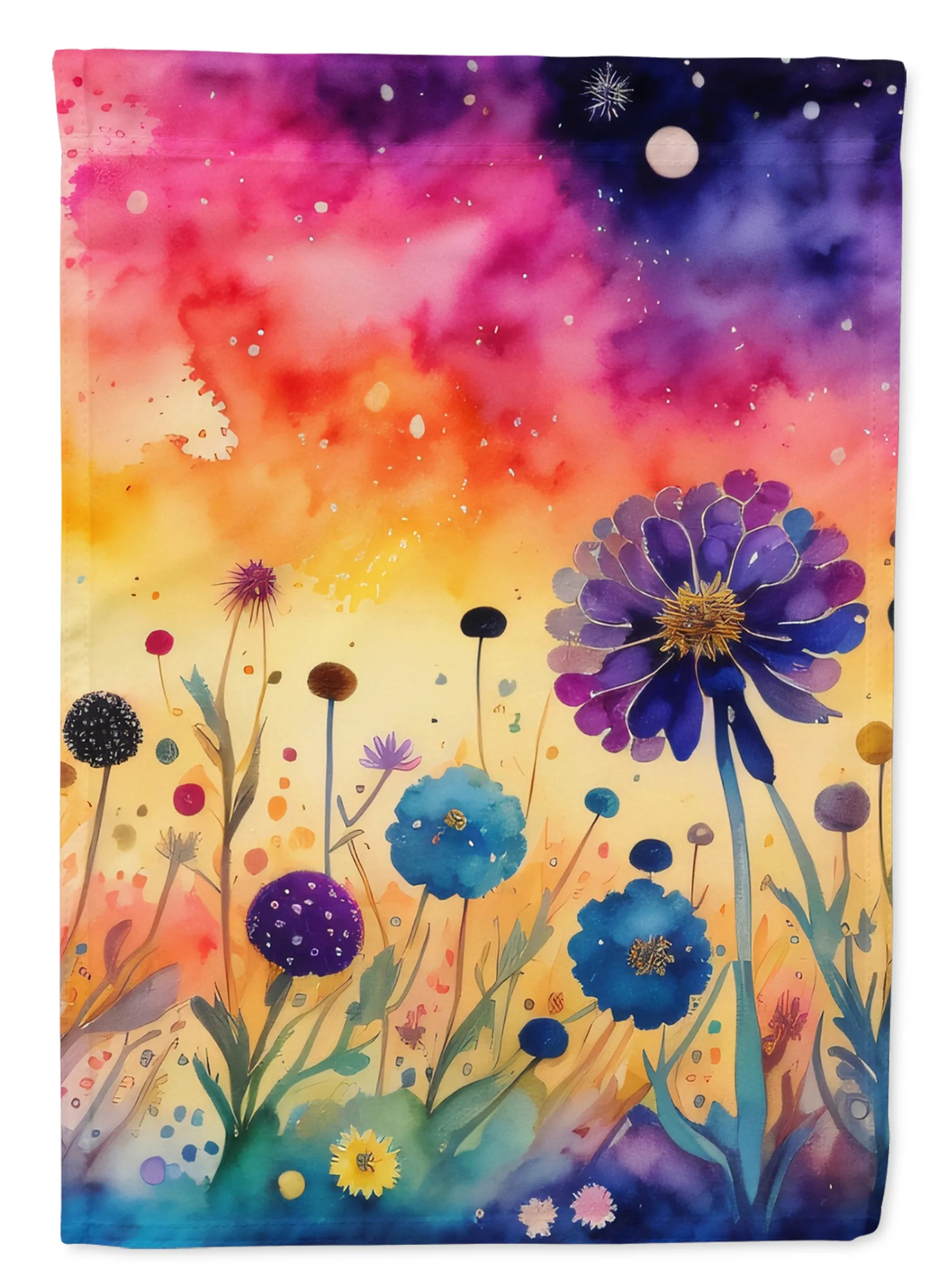 Flowers in Color Decorative Flag - Pack Of: 1 | Collection name: Flowers in color