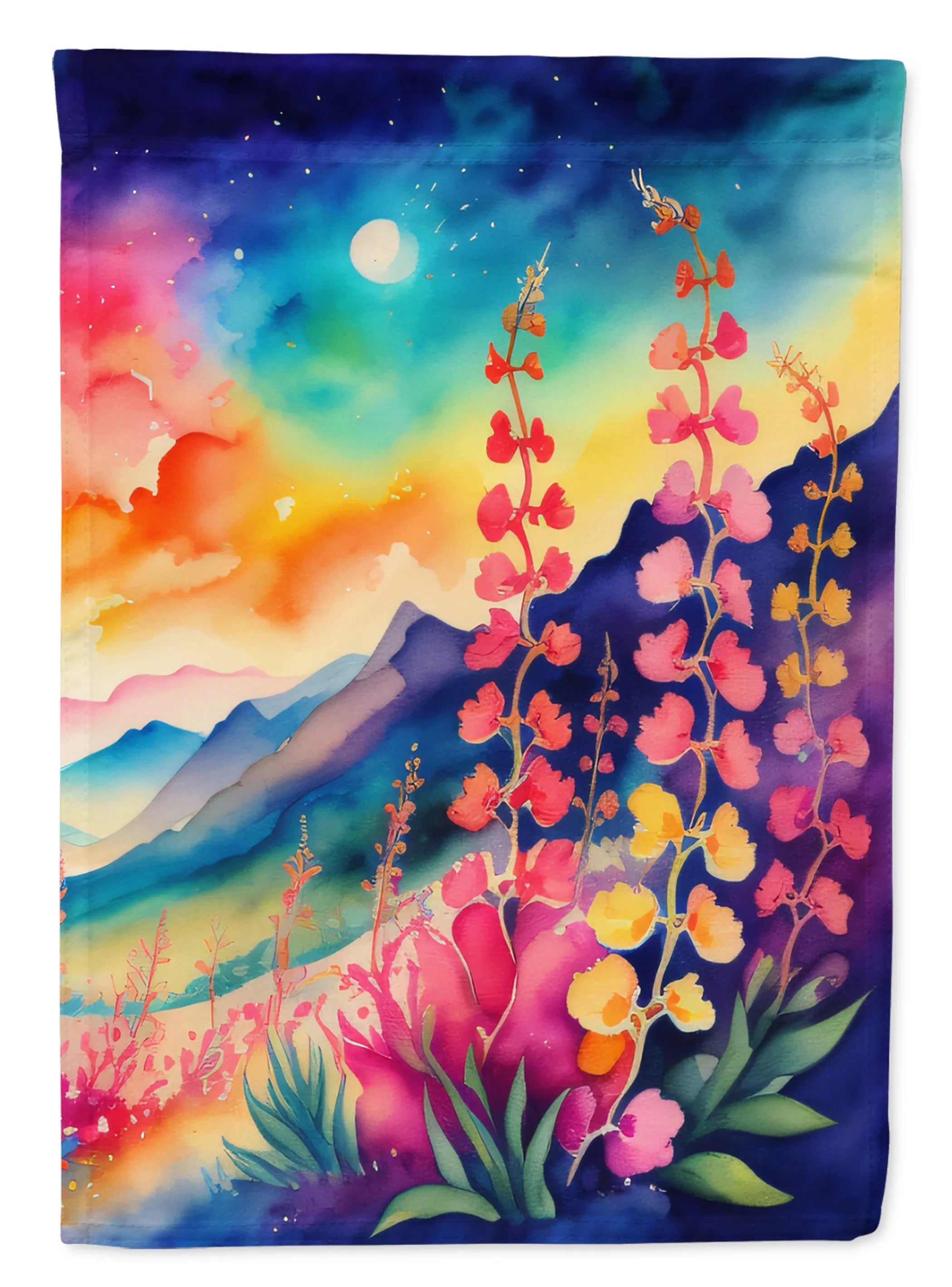 Flowers in Color Decorative Flag - Pack Of: 1 | Collection name: Flowers in color