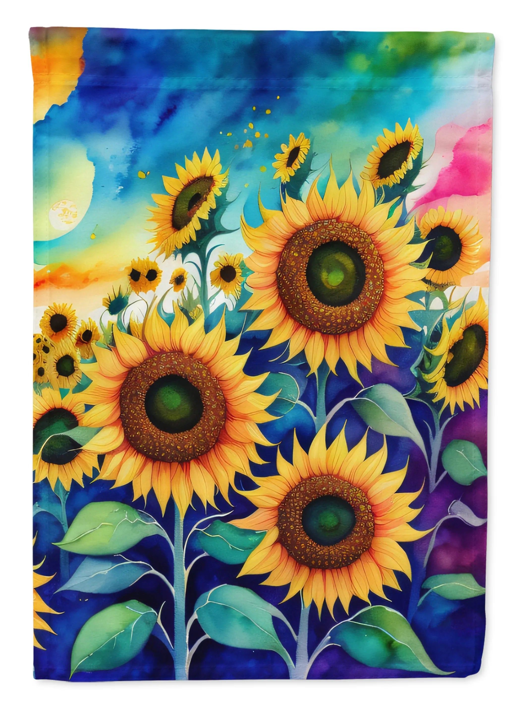 Flowers in Color Decorative Flag - Pack Of: 1 | Collection name: Flowers in color