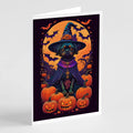 Witchy Halloween Greeting Cards  - Size: 5X7 | Pack Of: 8 | Collection name: Witchy halloween
