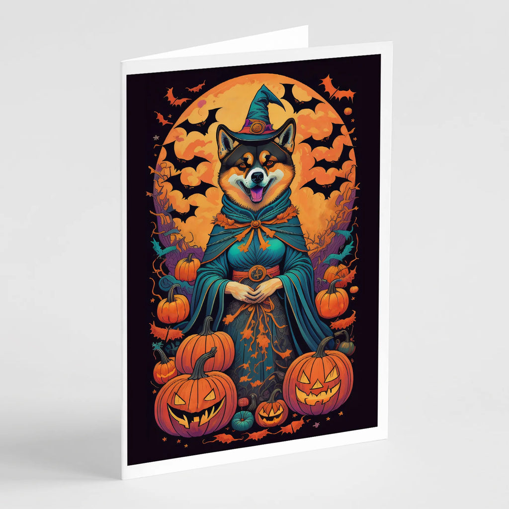 Witchy Halloween Greeting Cards  - Size: 5X7 | Pack Of: 8 | Collection name: Witchy halloween