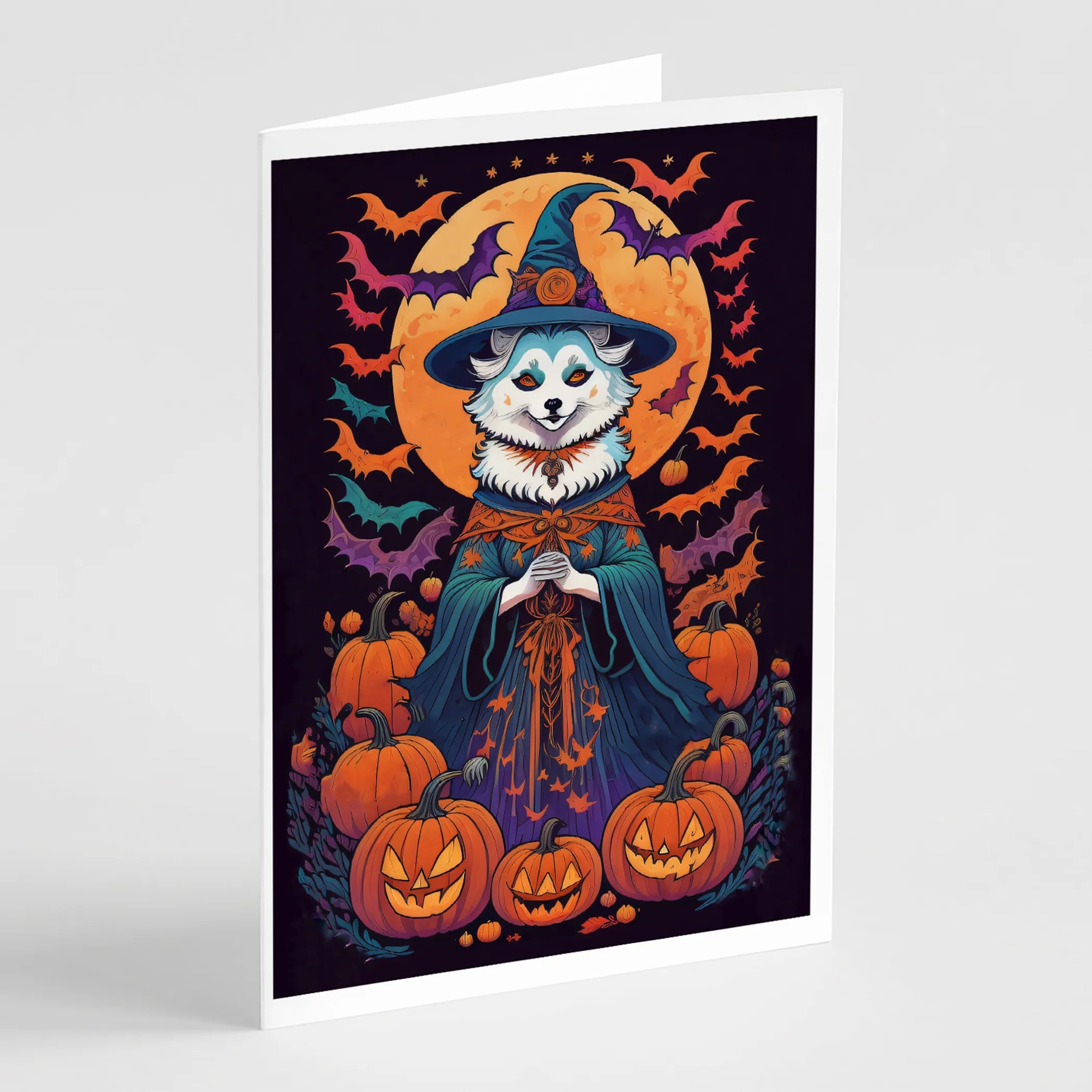 Witchy Halloween Greeting Cards  - Size: 5X7 | Pack Of: 8 | Collection name: Witchy halloween
