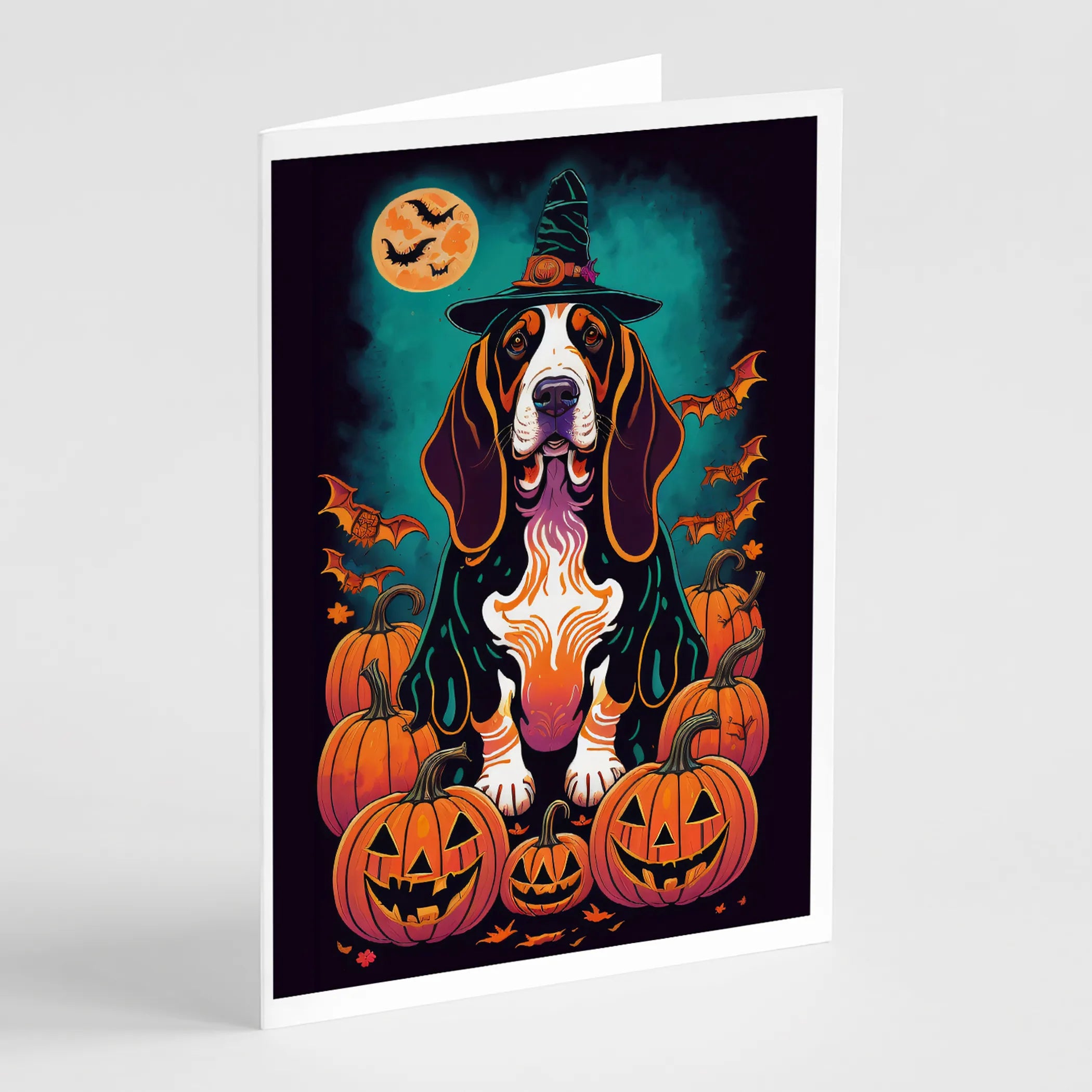 Witchy Halloween Greeting Cards  - Size: 5X7 | Pack Of: 8 | Collection name: Witchy halloween