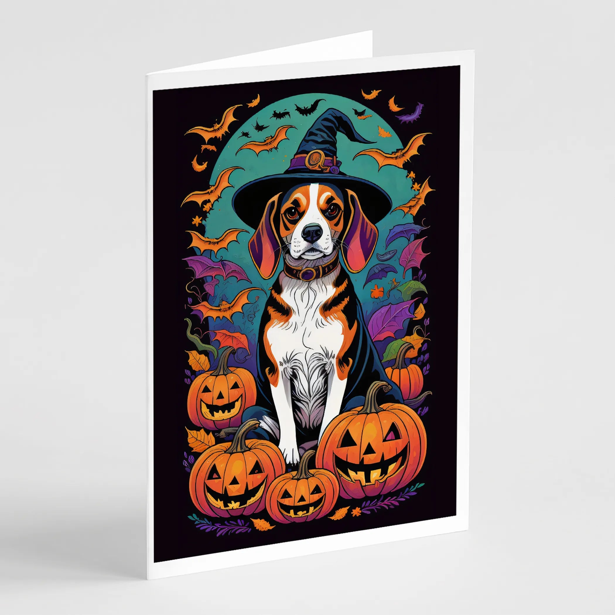 Witchy Halloween Greeting Cards  - Size: 5X7 | Pack Of: 8 | Collection name: Witchy halloween