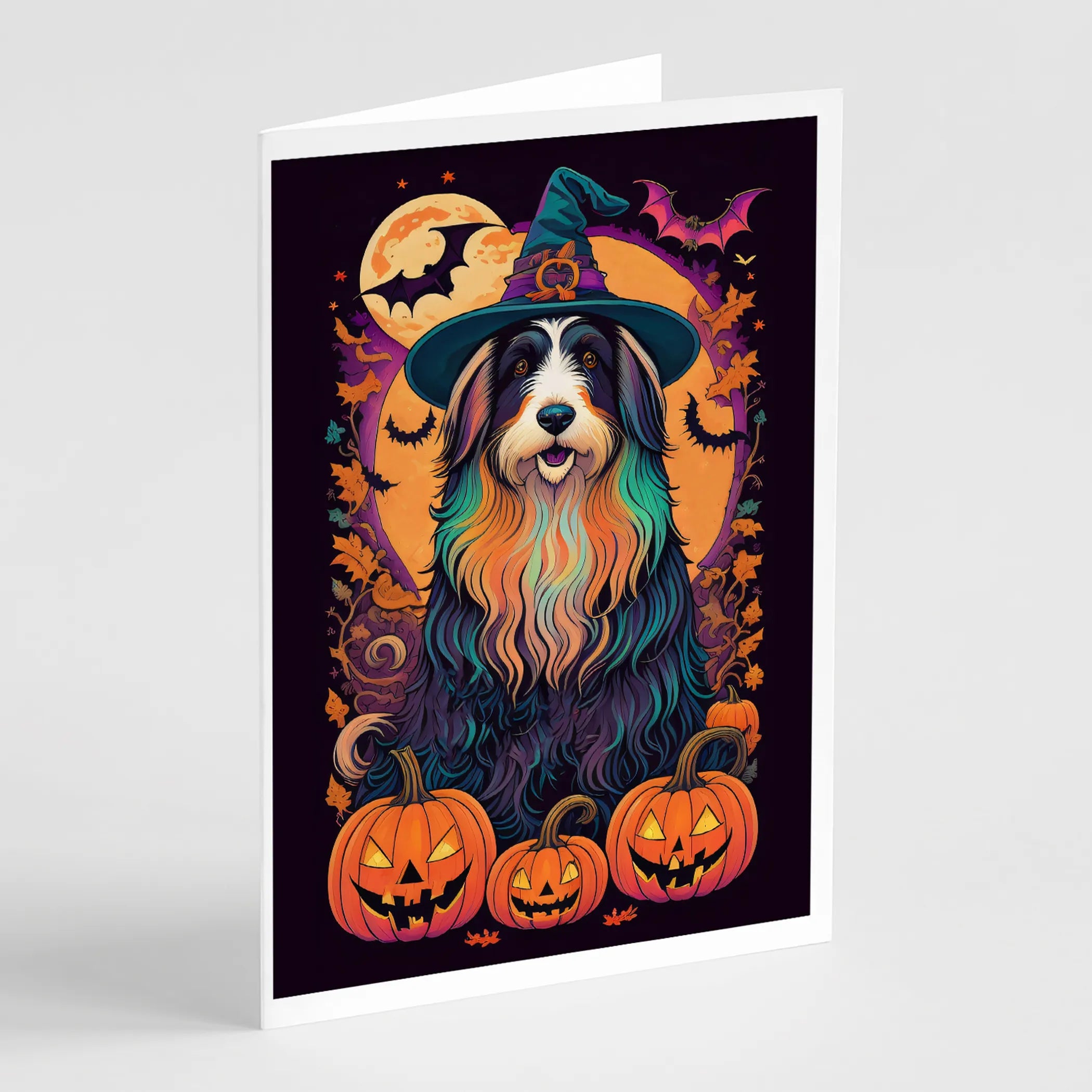 Witchy Halloween Greeting Cards  - Size: 5X7 | Pack Of: 8 | Collection name: Witchy halloween