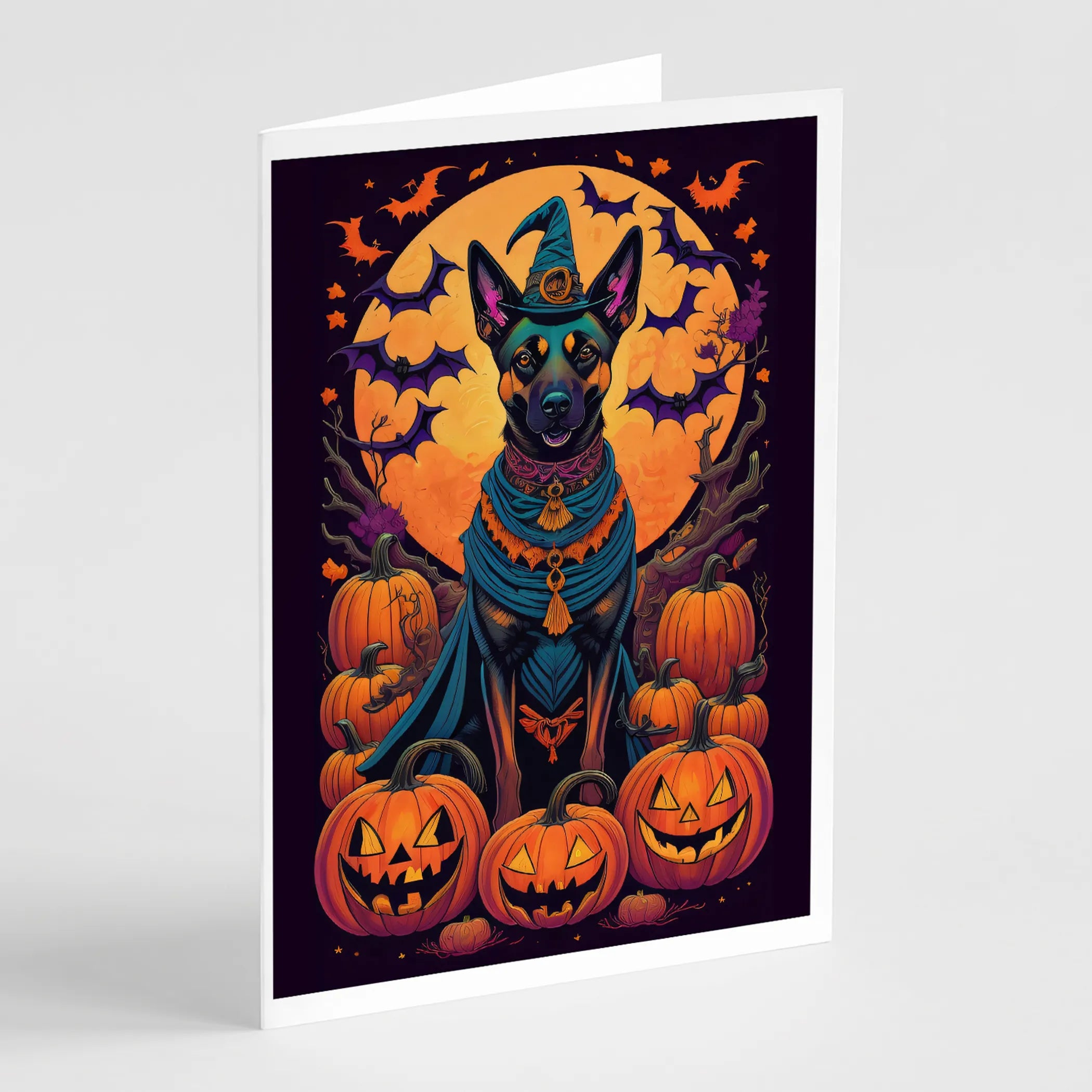 Witchy Halloween Greeting Cards  - Size: 5X7 | Pack Of: 8 | Collection name: Witchy halloween