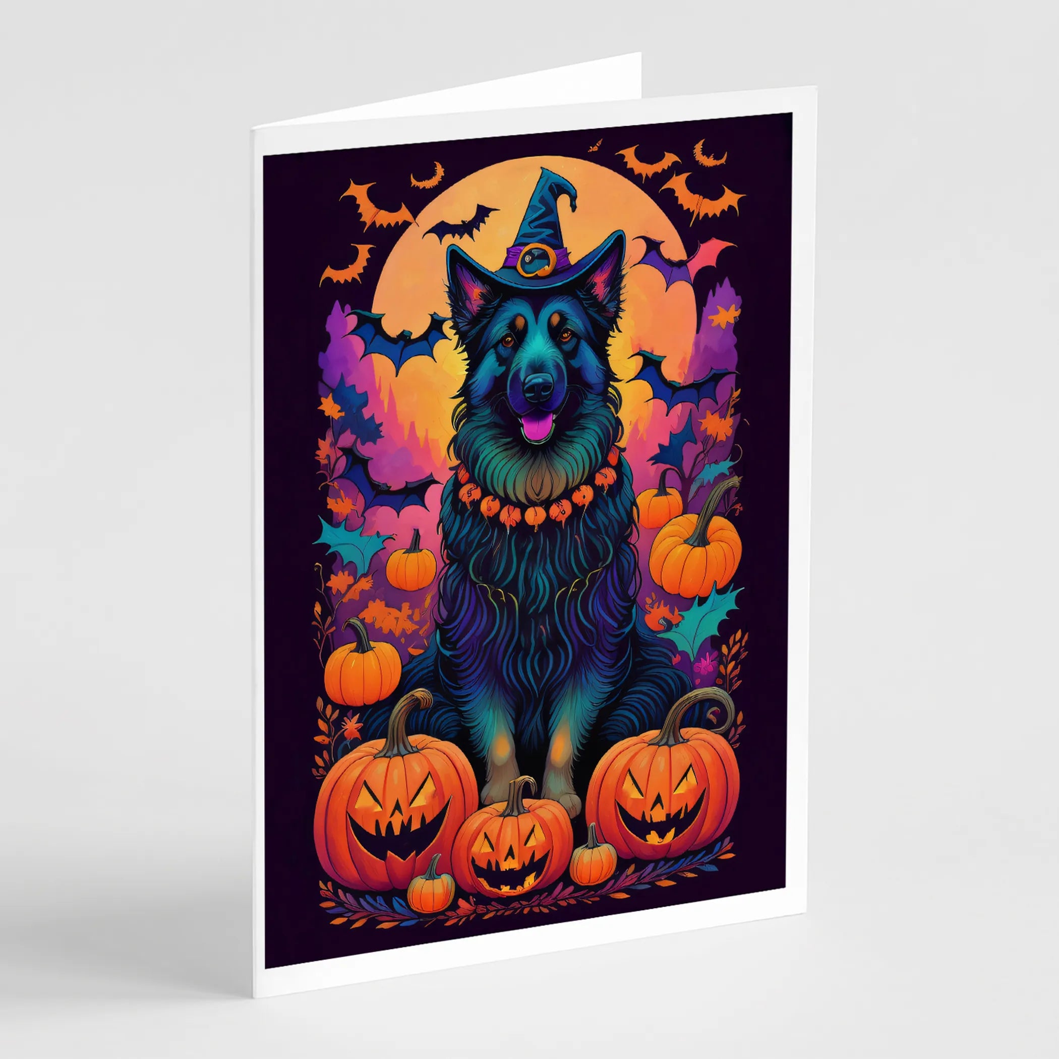 Witchy Halloween Greeting Cards  - Size: 5X7 | Pack Of: 8 | Collection name: Witchy halloween