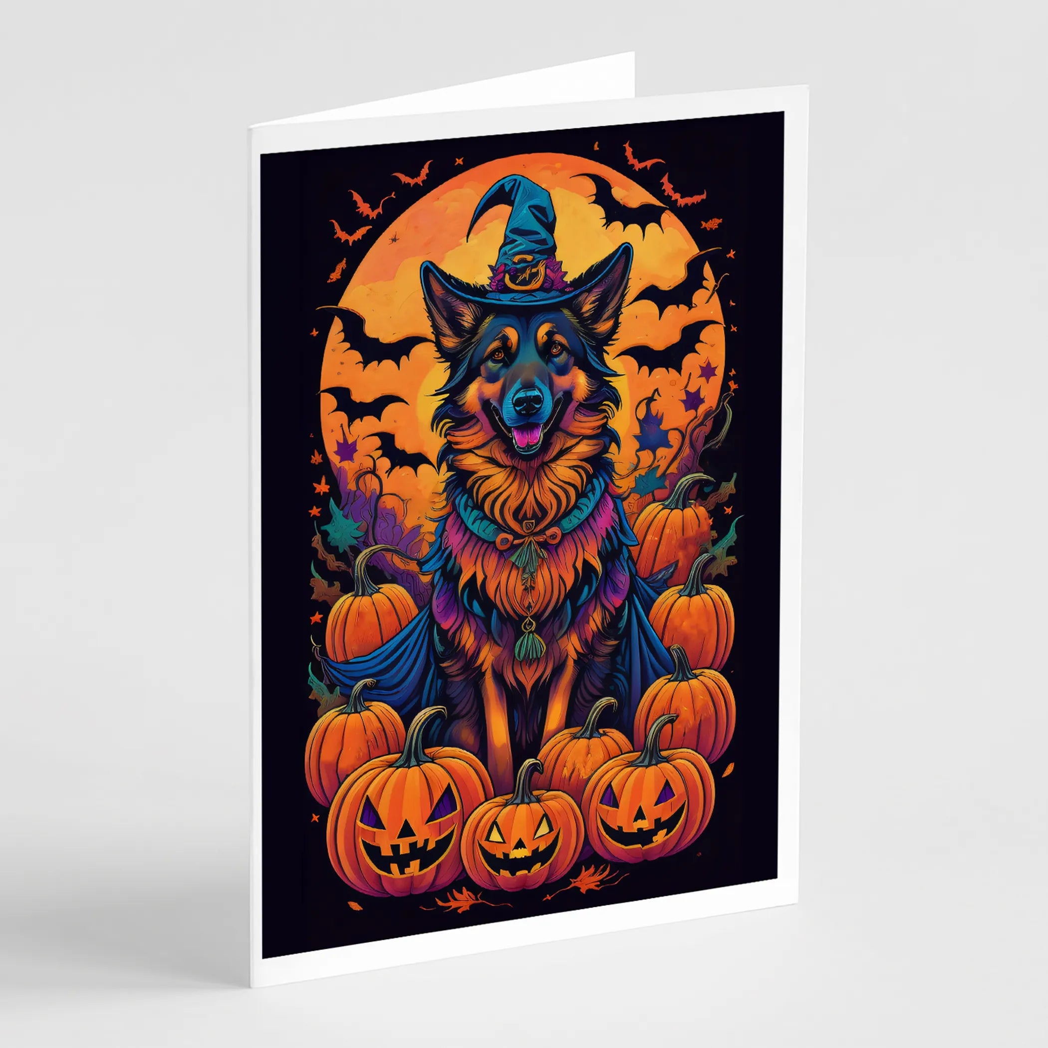 Witchy Halloween Greeting Cards  - Size: 5X7 | Pack Of: 8 | Collection name: Witchy halloween