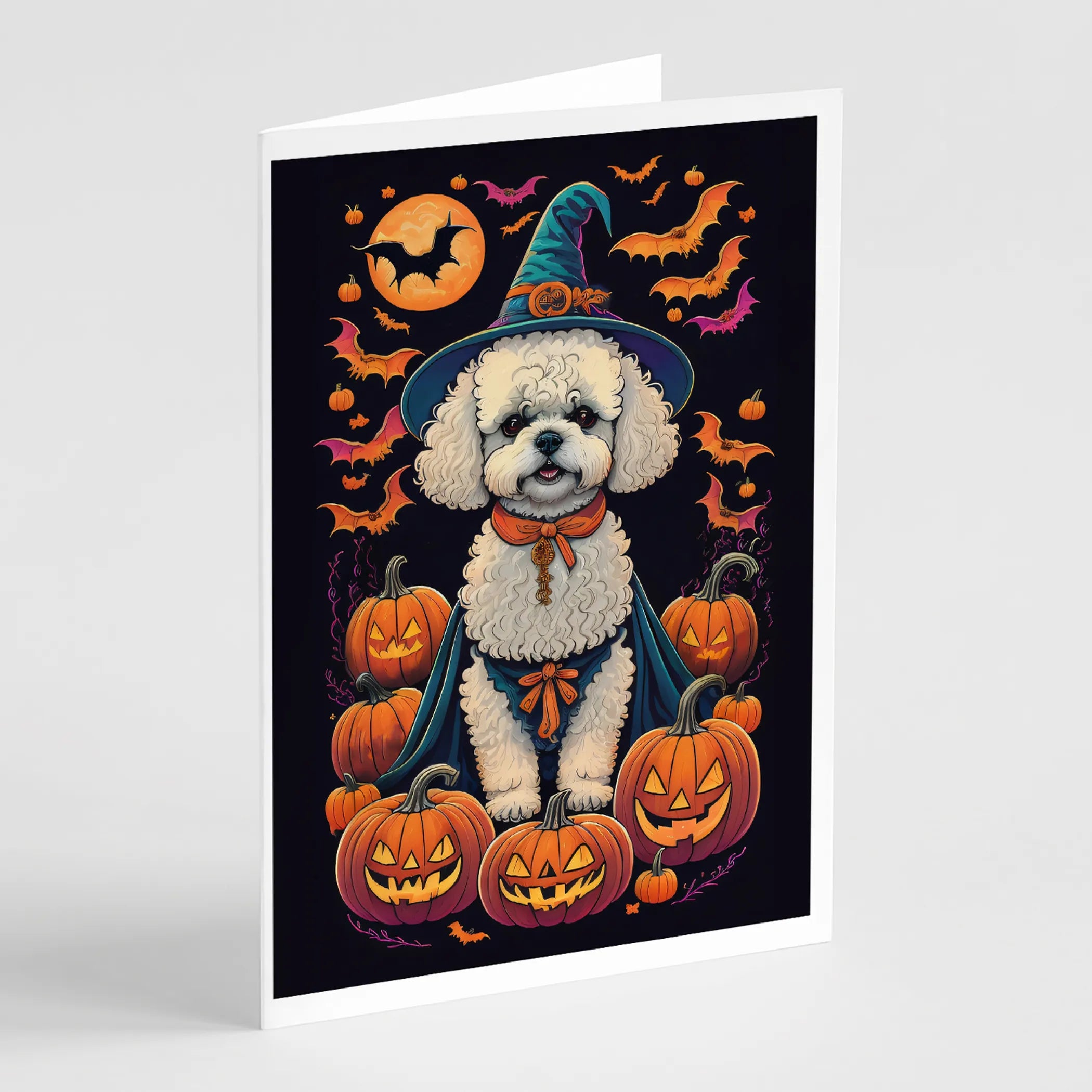 Witchy Halloween Greeting Cards  - Size: 5X7 | Pack Of: 8 | Collection name: Witchy halloween