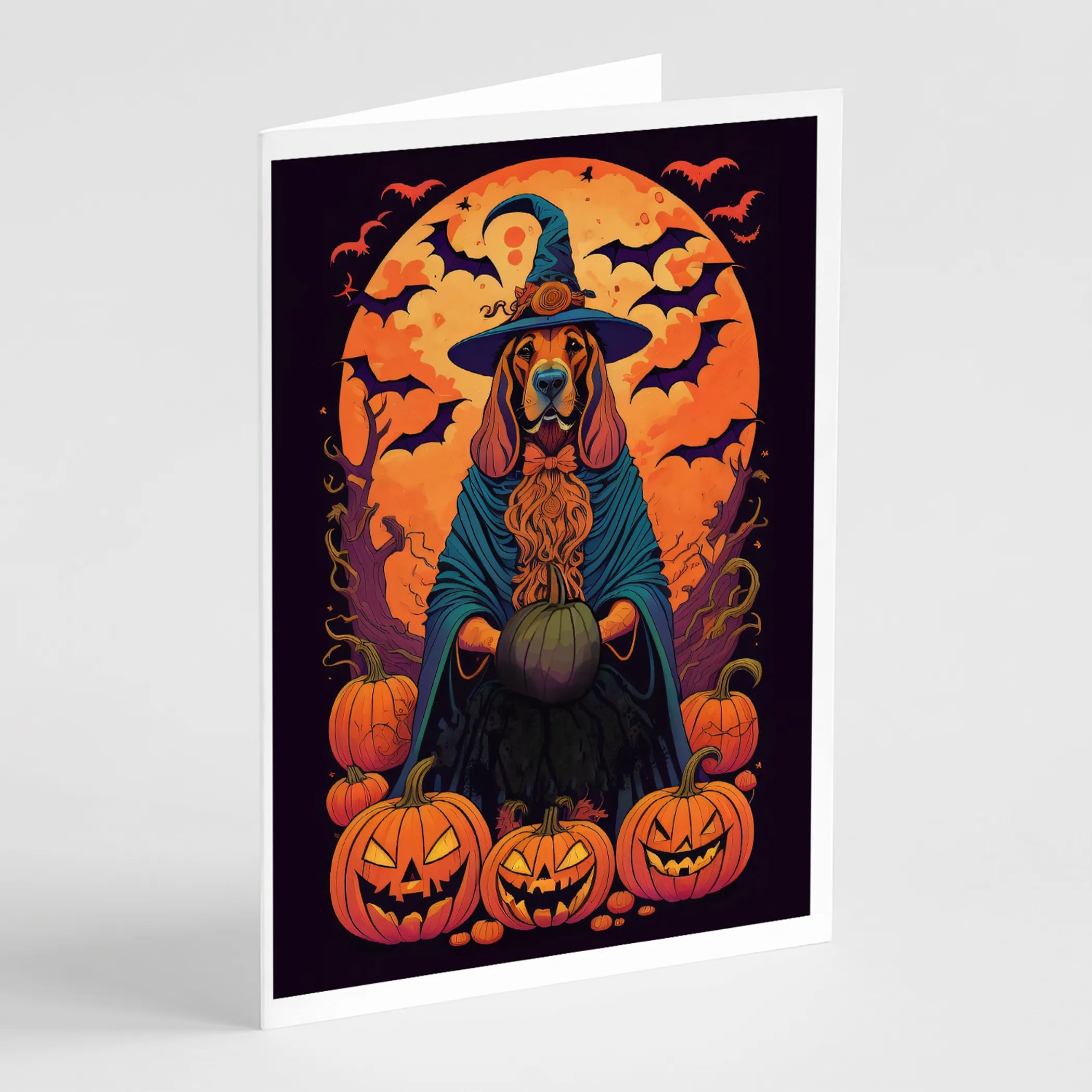 Witchy Halloween Greeting Cards  - Size: 5X7 | Pack Of: 8 | Collection name: Witchy halloween
