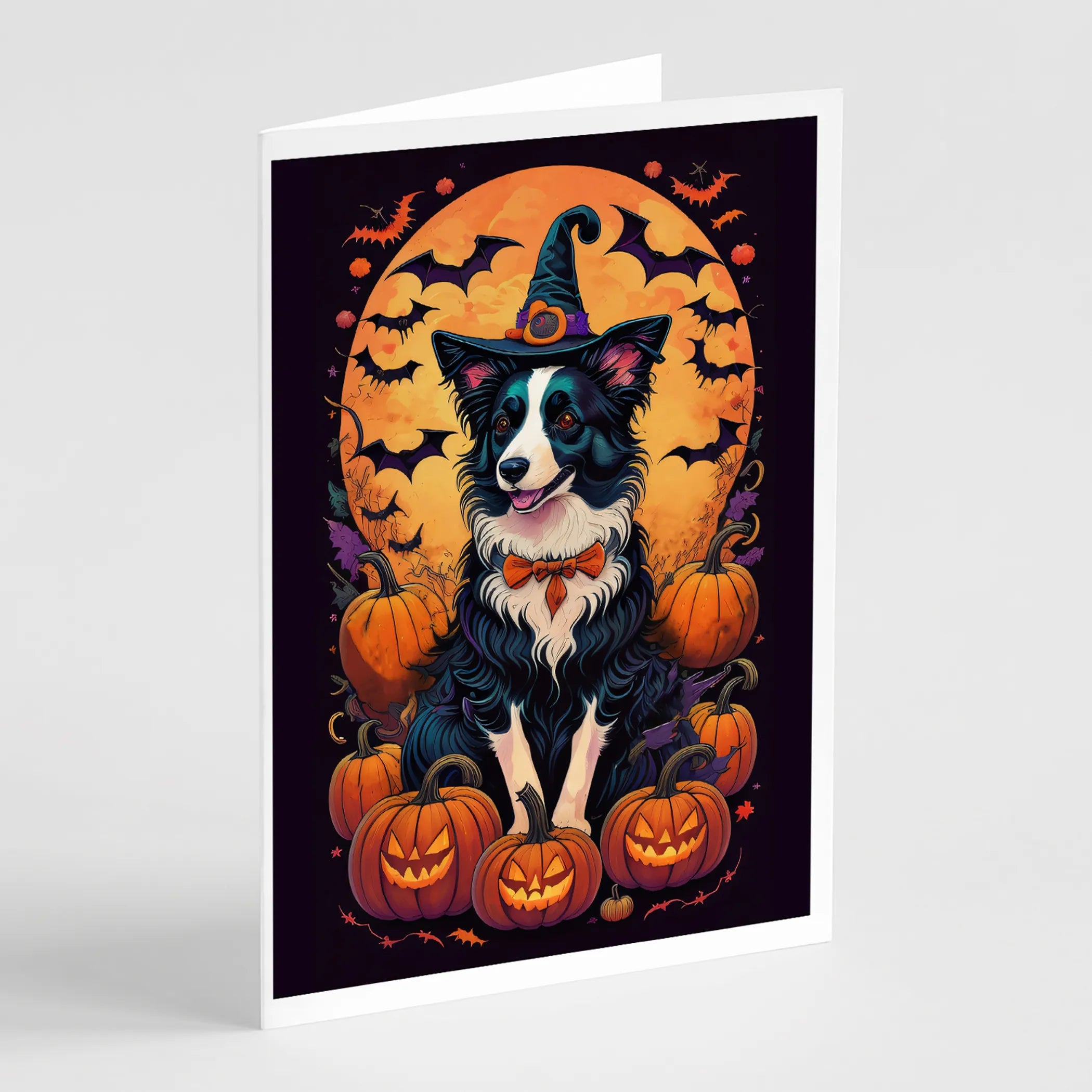Witchy Halloween Greeting Cards  - Size: 5X7 | Pack Of: 8 | Collection name: Witchy halloween