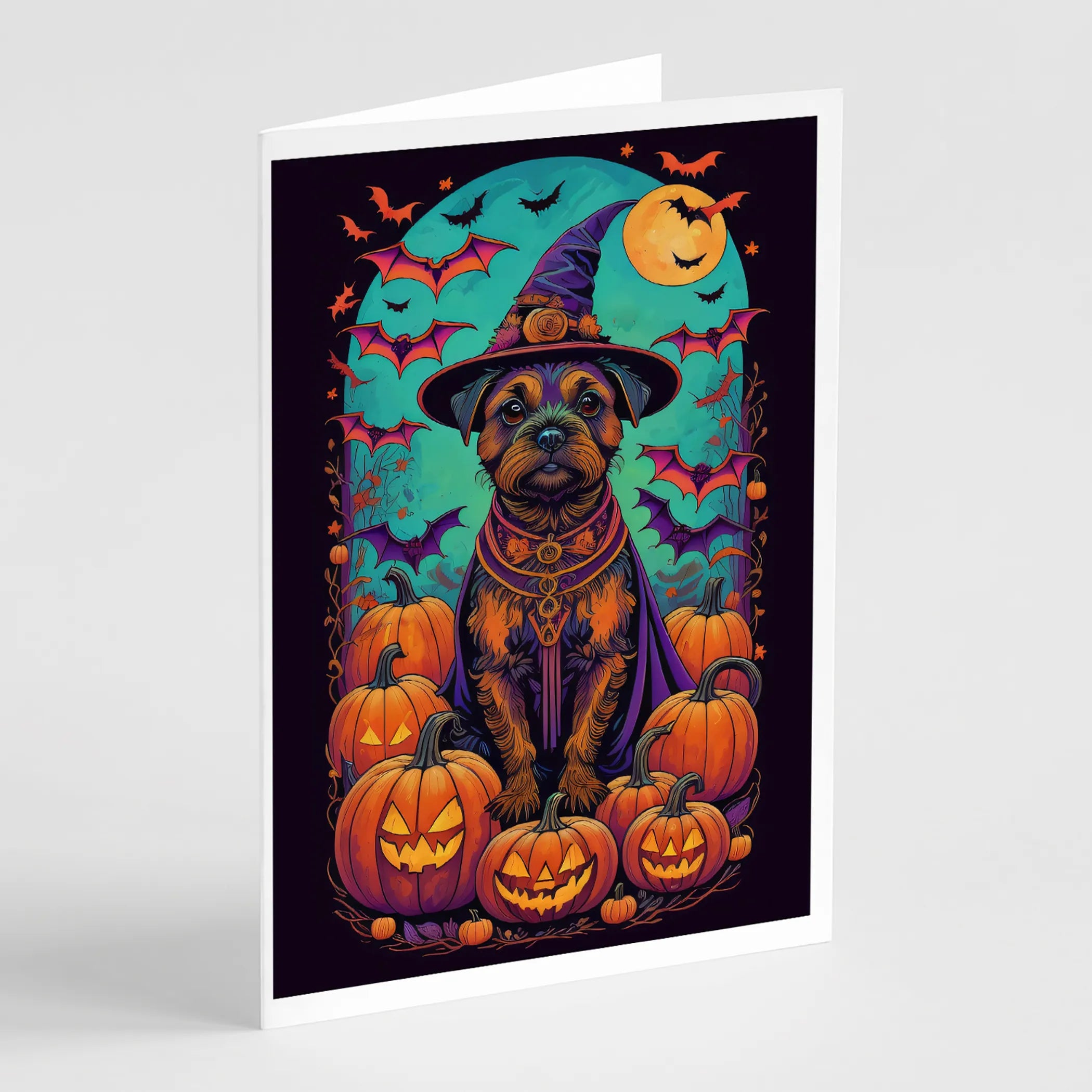 Witchy Halloween Greeting Cards  - Size: 5X7 | Pack Of: 8 | Collection name: Witchy halloween