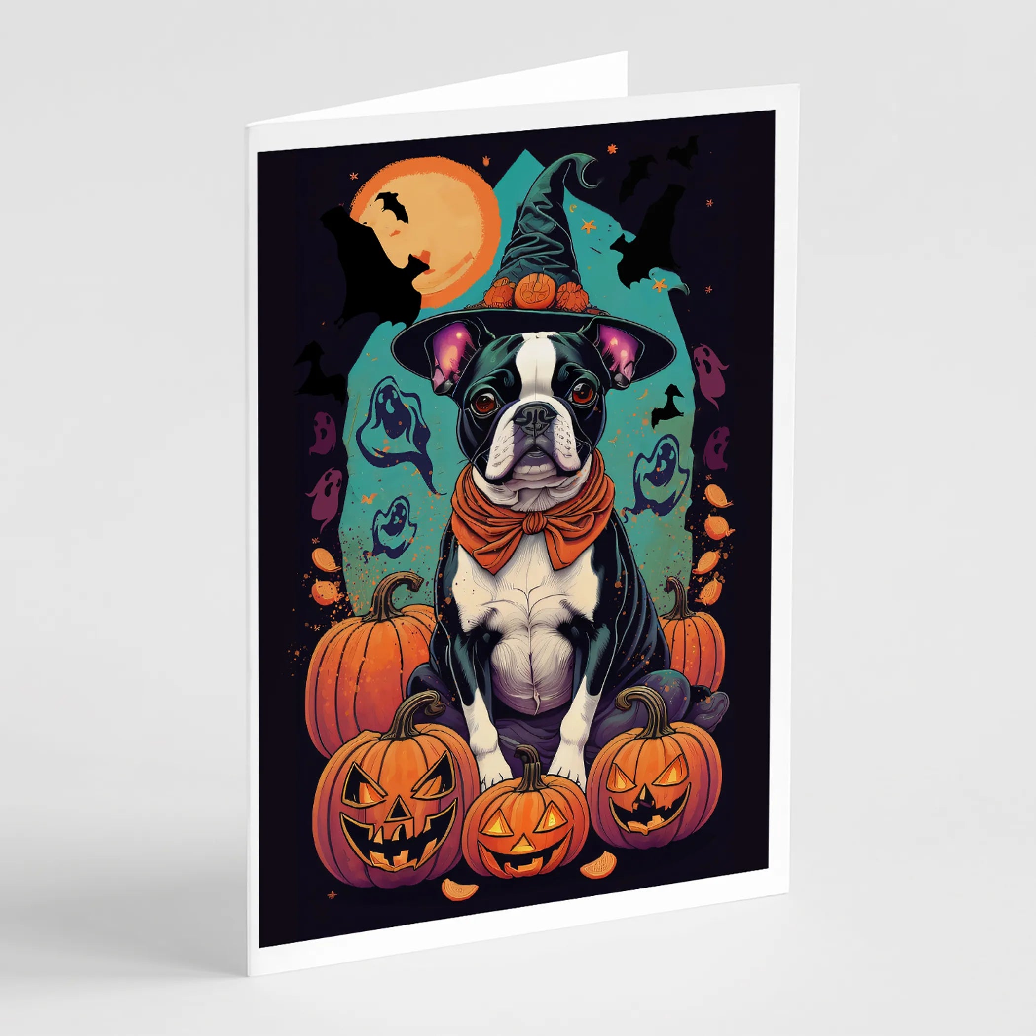 Witchy Halloween Greeting Cards  - Size: 5X7 | Pack Of: 8 | Collection name: Witchy halloween