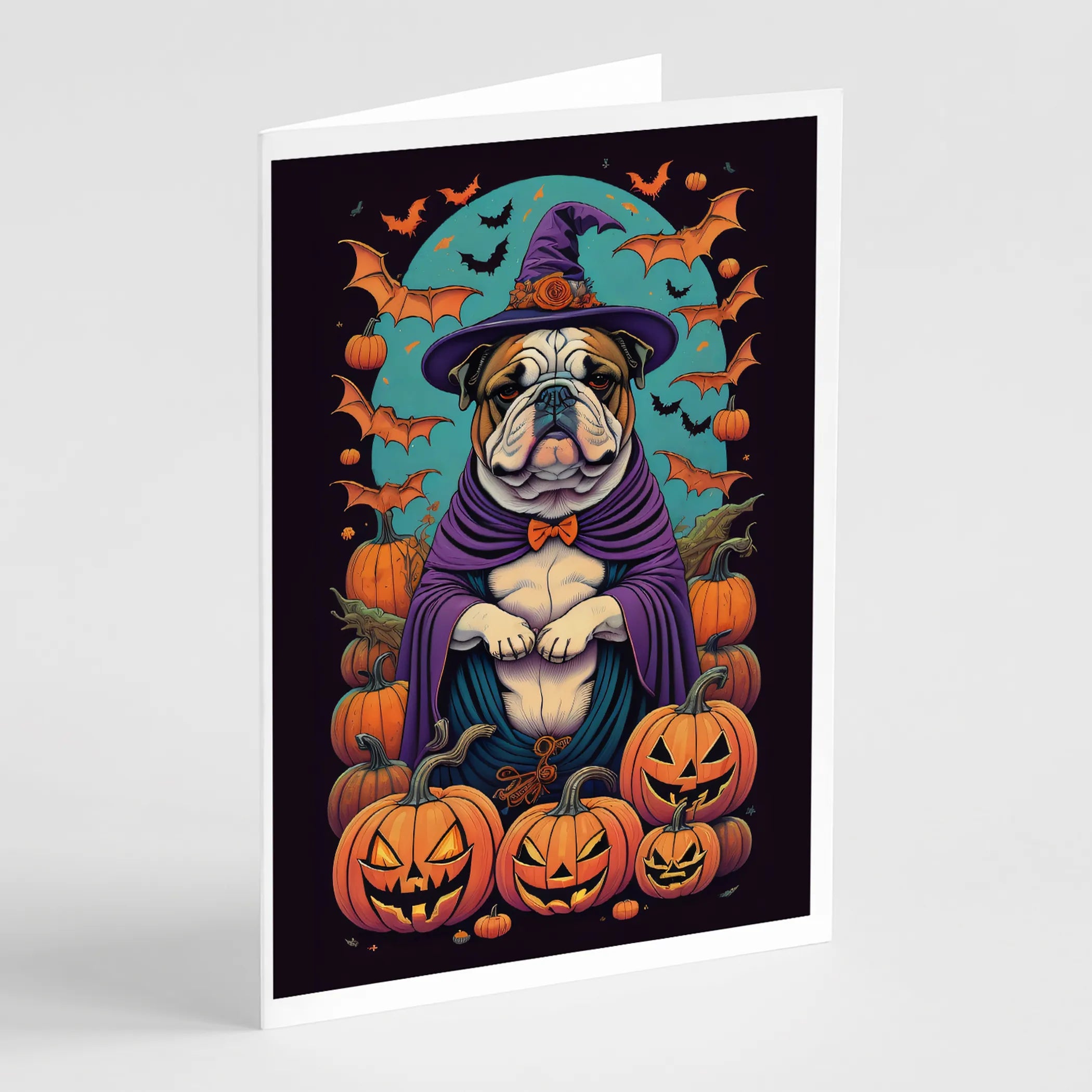Witchy Halloween Greeting Cards  - Size: 5X7 | Pack Of: 8 | Collection name: Witchy halloween