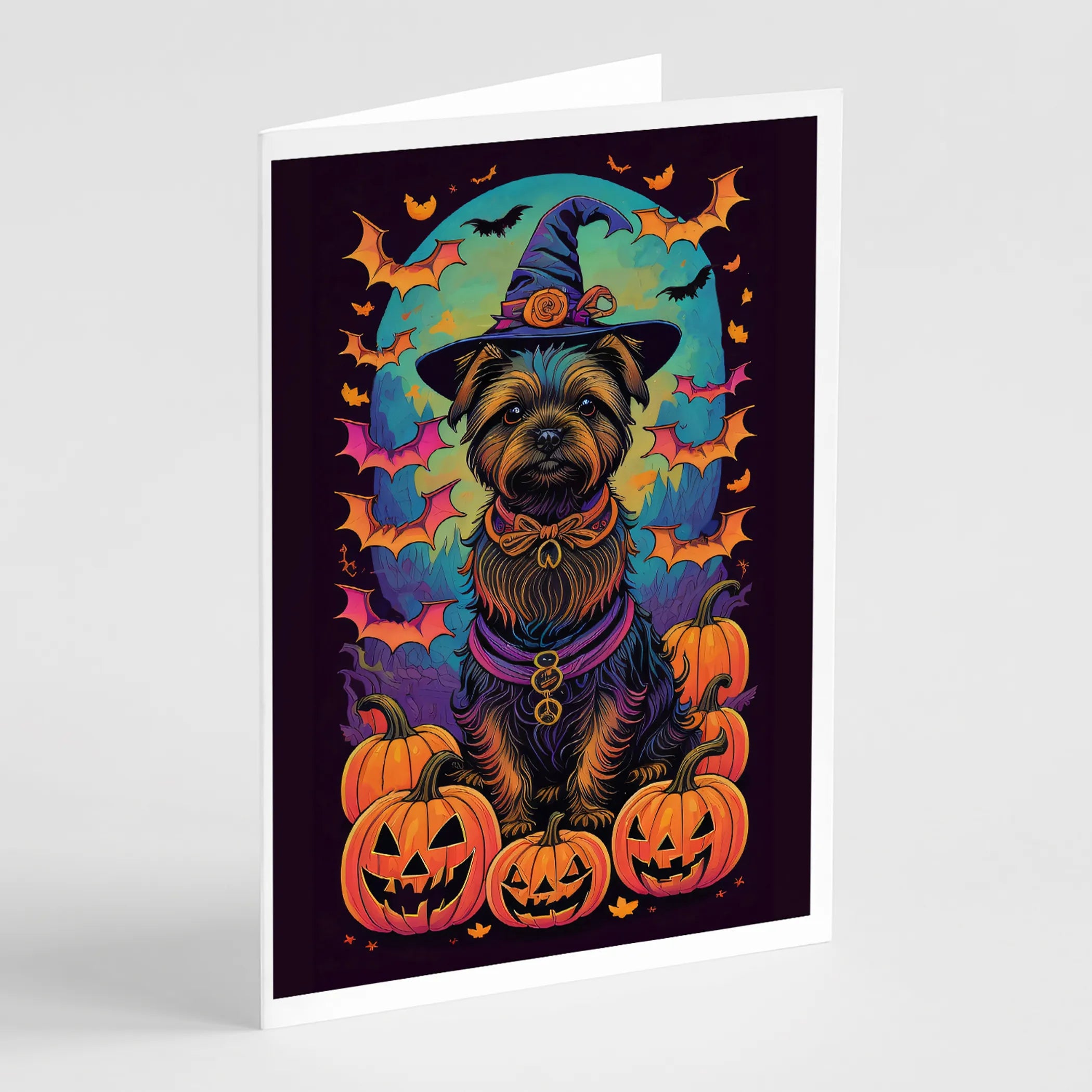 Witchy Halloween Greeting Cards  - Size: 5X7 | Pack Of: 8 | Collection name: Witchy halloween