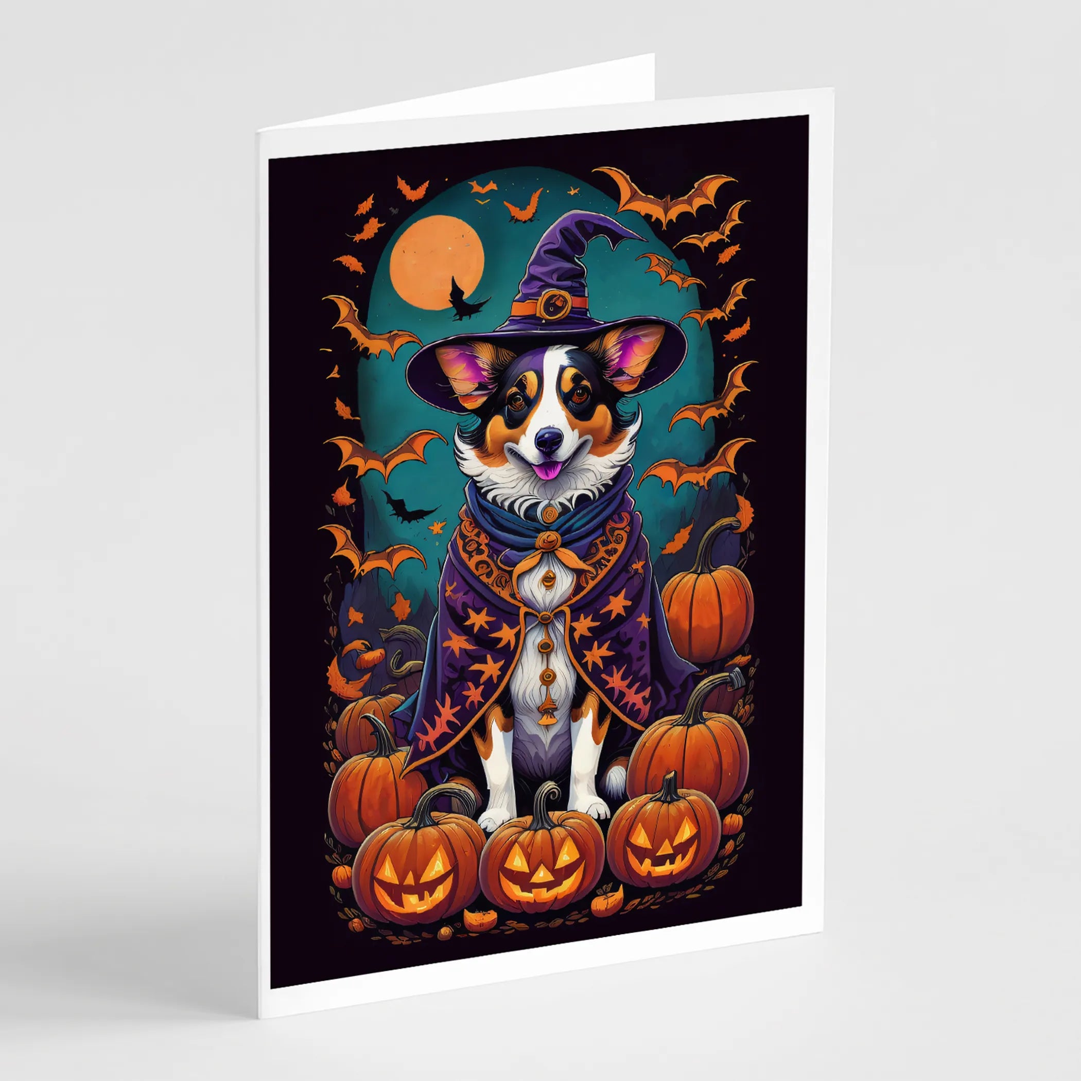 Witchy Halloween Greeting Cards  - Size: 5X7 | Pack Of: 8 | Collection name: Witchy halloween
