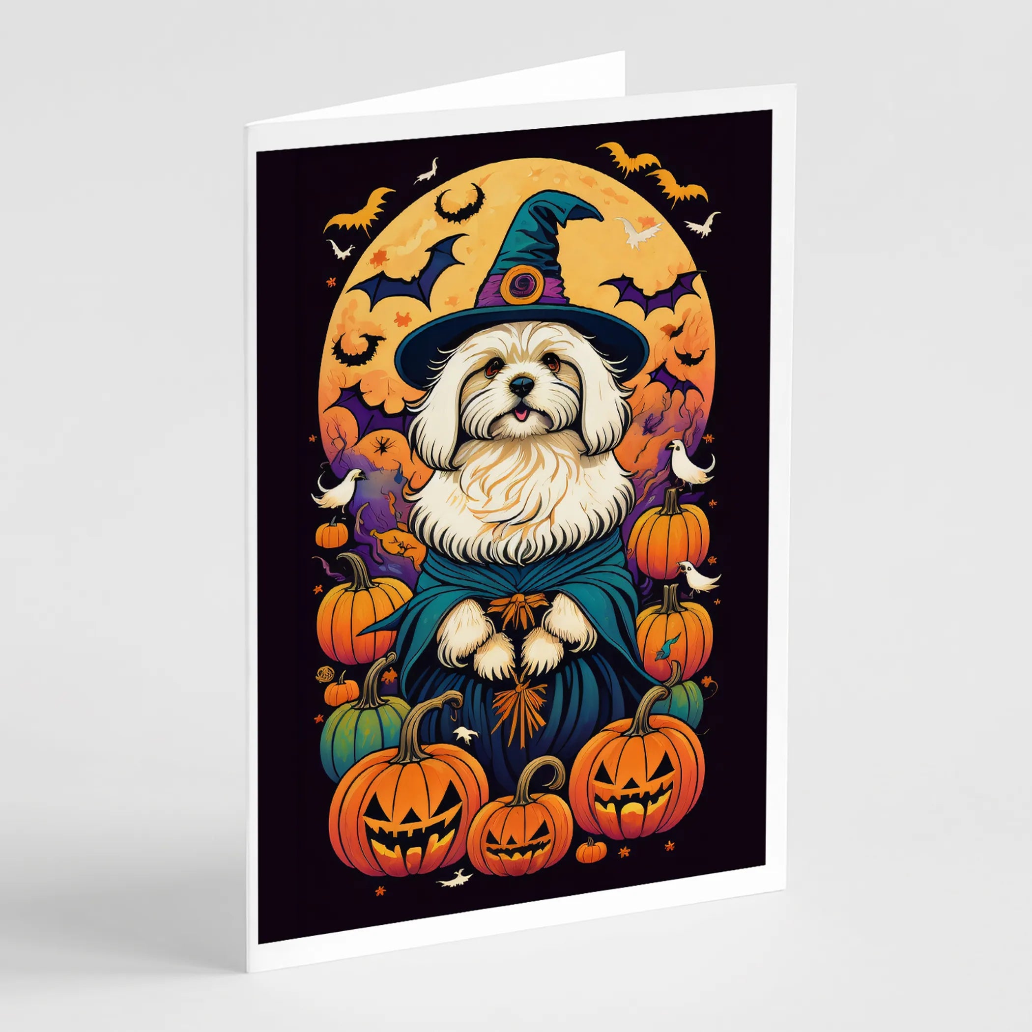 Witchy Halloween Greeting Cards  - Size: 5X7 | Pack Of: 8 | Collection name: Witchy halloween