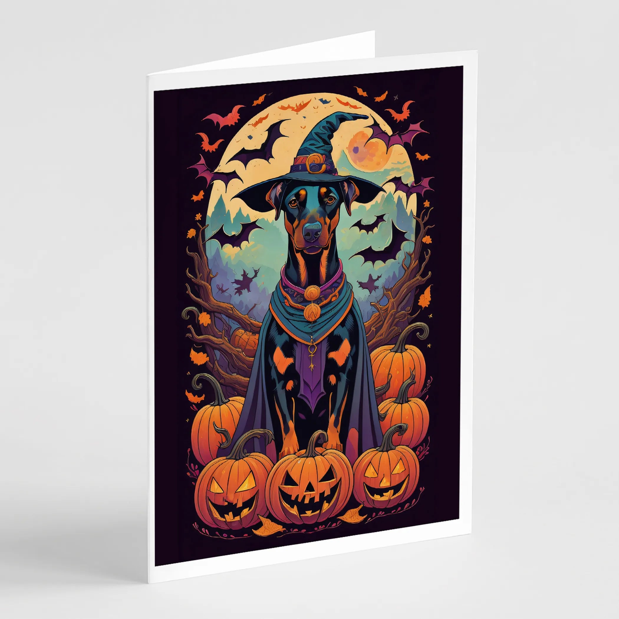 Witchy Halloween Greeting Cards  - Size: 5X7 | Pack Of: 8 | Collection name: Witchy halloween