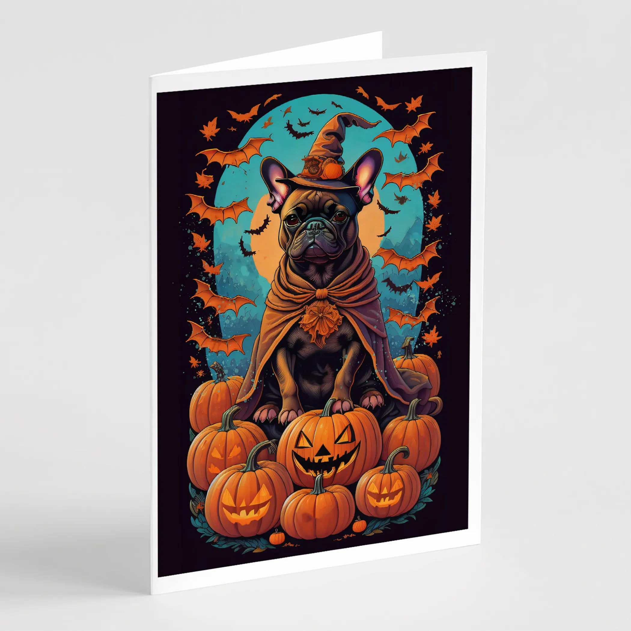 Witchy Halloween Greeting Cards  - Size: 5X7 | Pack Of: 8 | Collection name: Witchy halloween